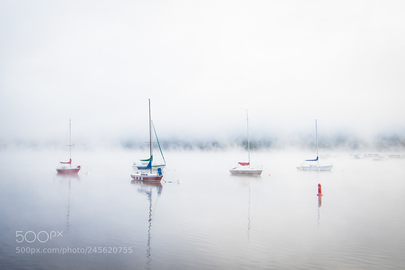 Canon EOS 7D Mark II sample photo. Brume lac tremblant photography