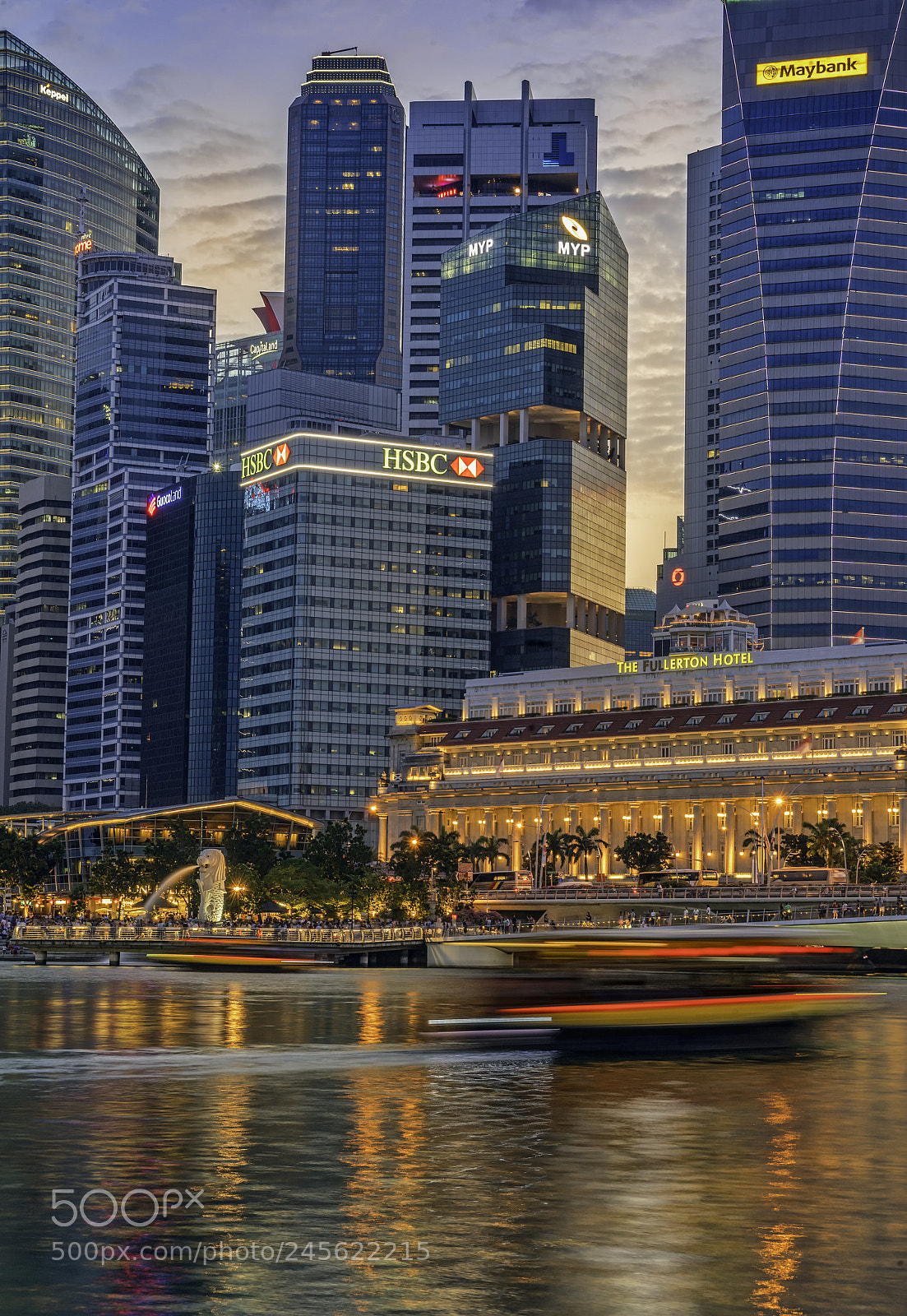 Sony a7R II sample photo. Fullerton hotel & merlion singapore photography