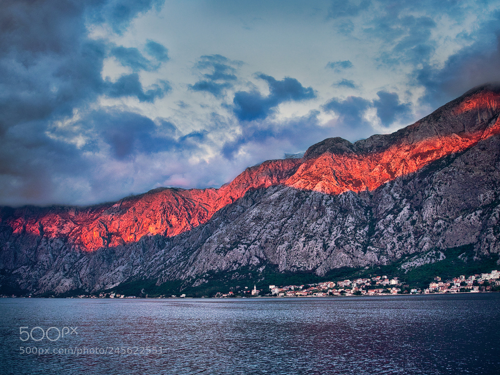 Olympus OM-D E-M1 Mark II sample photo. Kotor bay mountains photography
