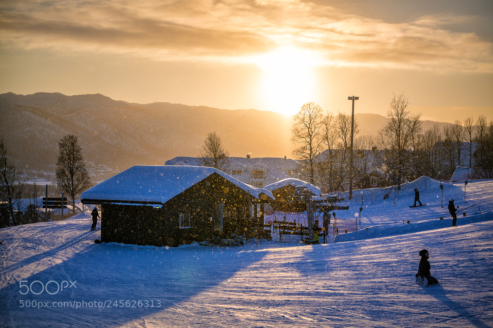 Sony a7R II sample photo. Sunset over the mountain photography