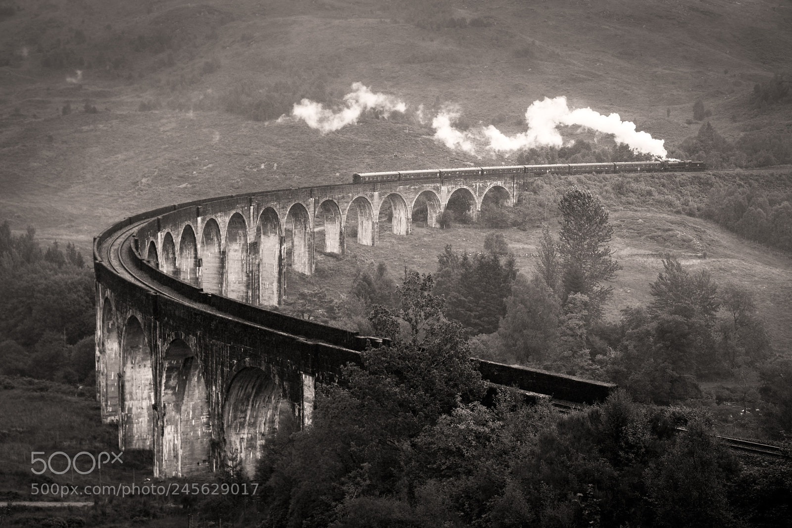 Sony a7R sample photo. Jacobite steam train, a.k.a photography