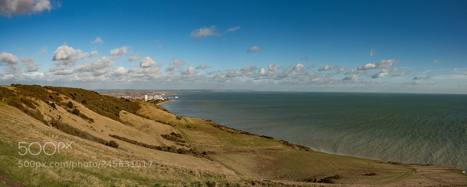 Fujifilm X-T2 sample photo. Eastbourne from beachy head photography