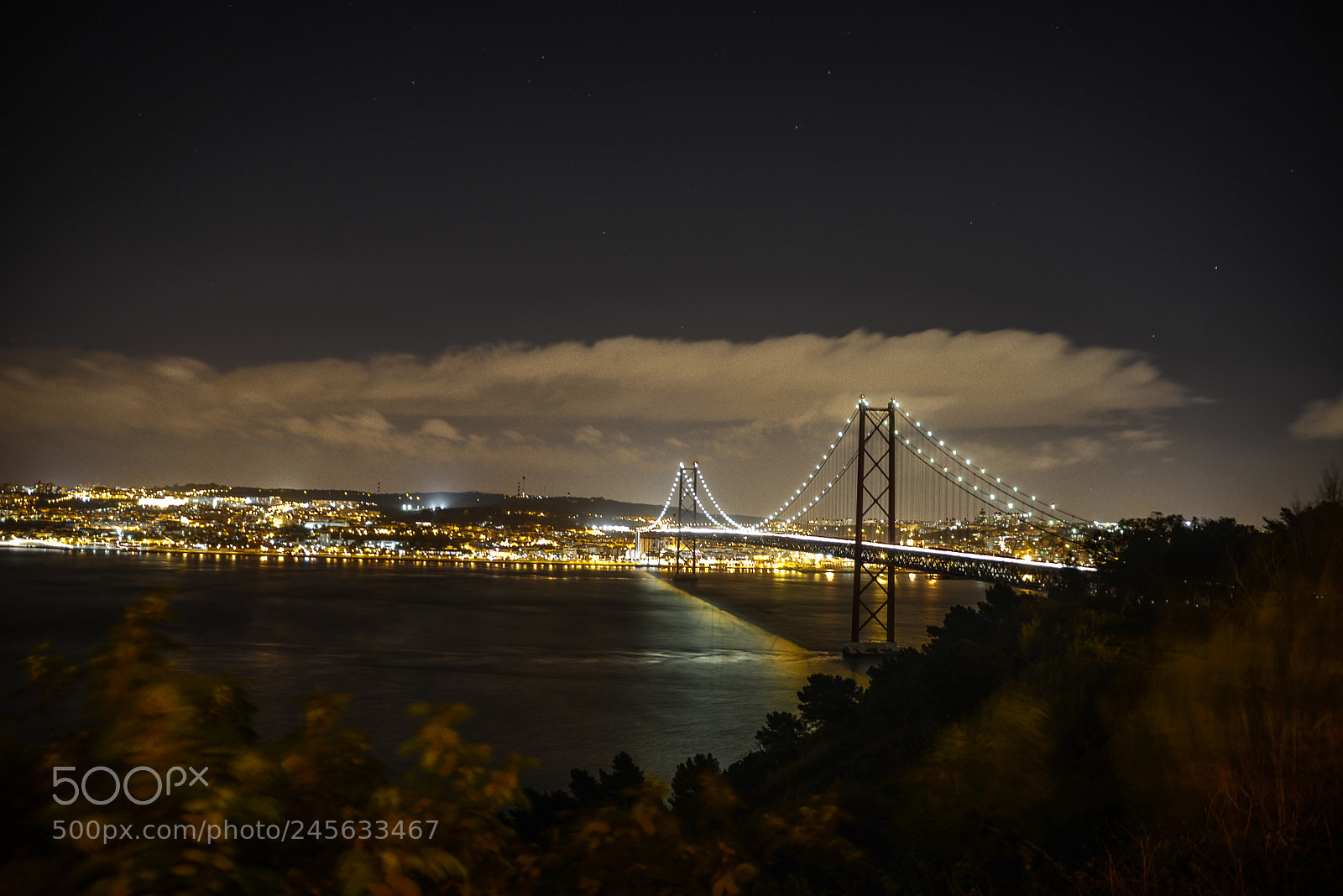 Nikon D600 sample photo. Lisbon cloudy night view photography