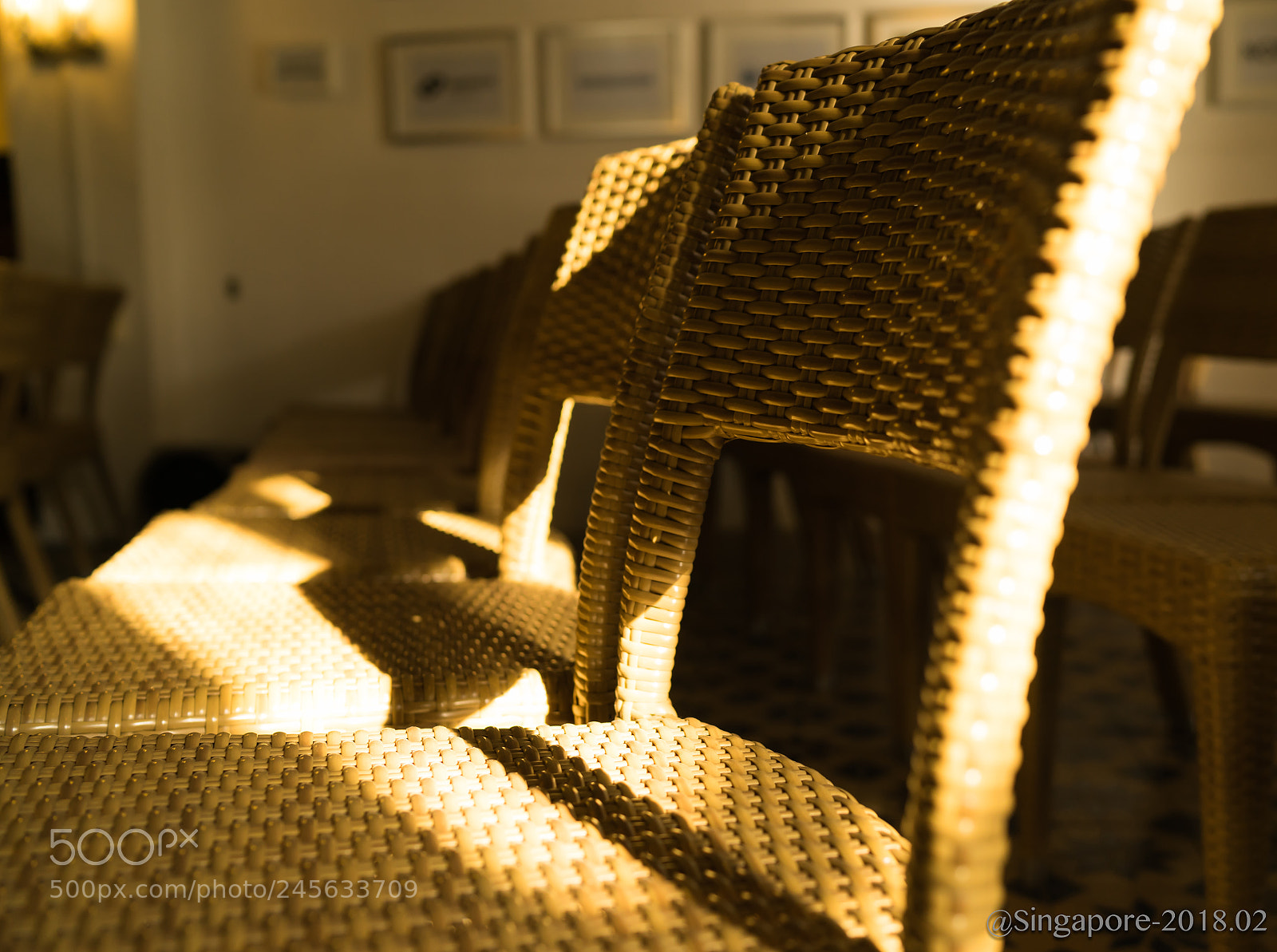 Sony a7 II sample photo. Chairs in sunset photography