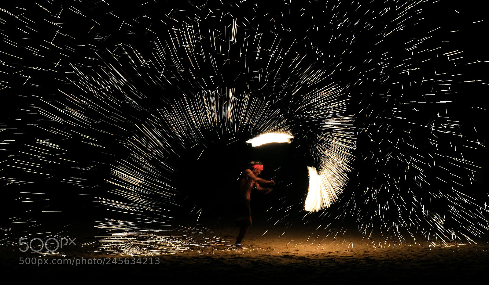 Fujifilm X-T10 sample photo. Fire show in thailand 1 photography