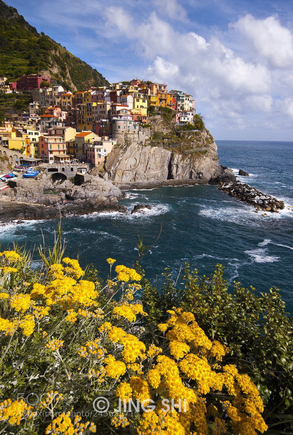 Nikon D50 sample photo. Colorful manarola photography