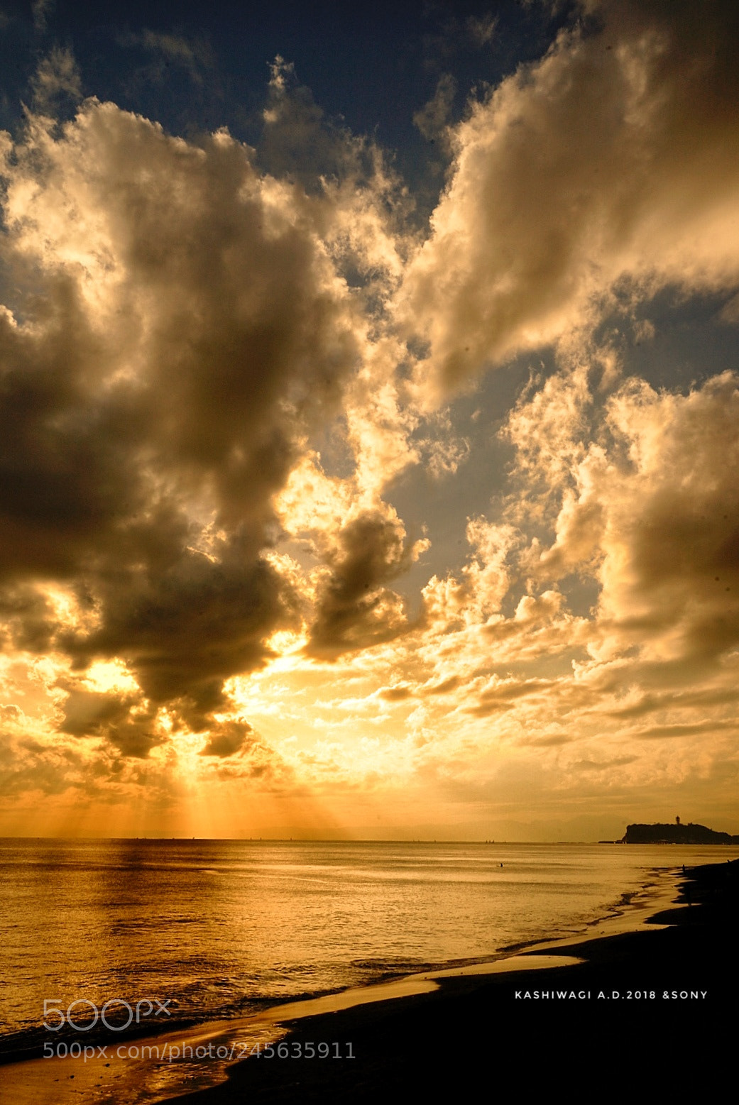 Sony a7 II sample photo. Evening scenery of shonan photography
