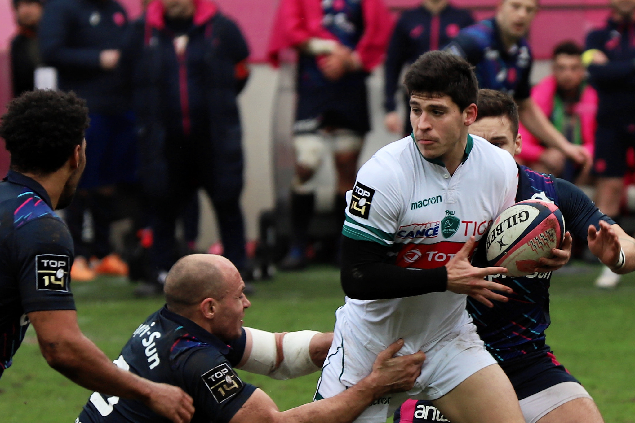 Canon EF 70-300 F4-5.6 IS II USM sample photo. Stade français vs section paloise top14 photography
