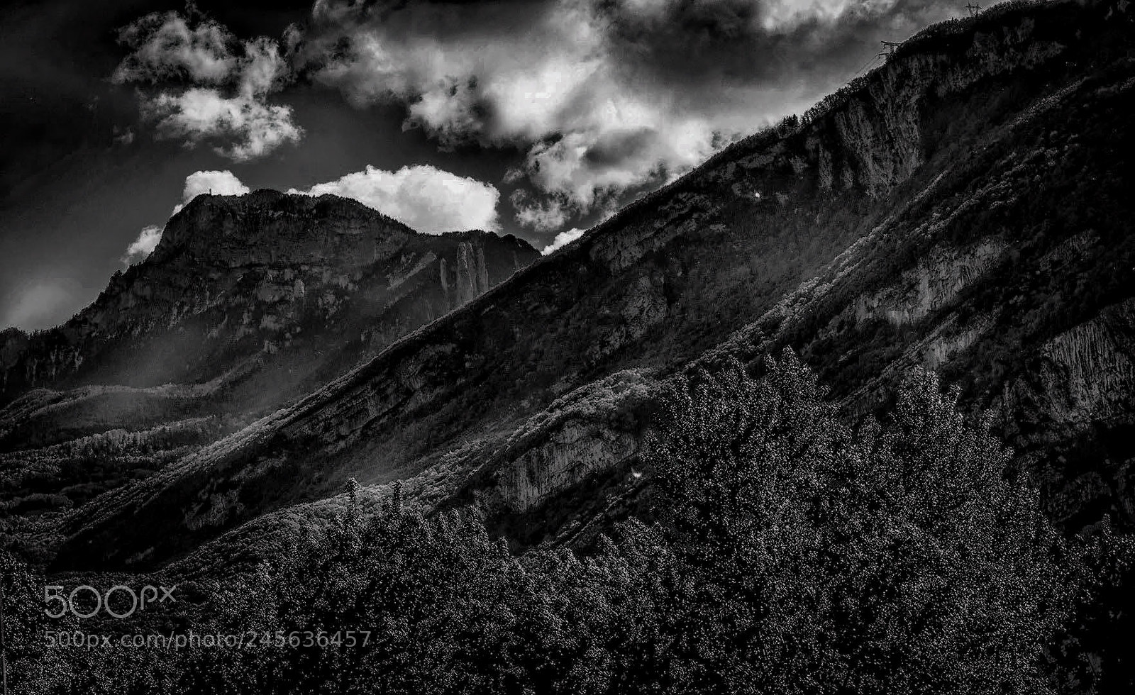 Sony Cyber-shot DSC-RX100 II sample photo. Mountain and clouds photography