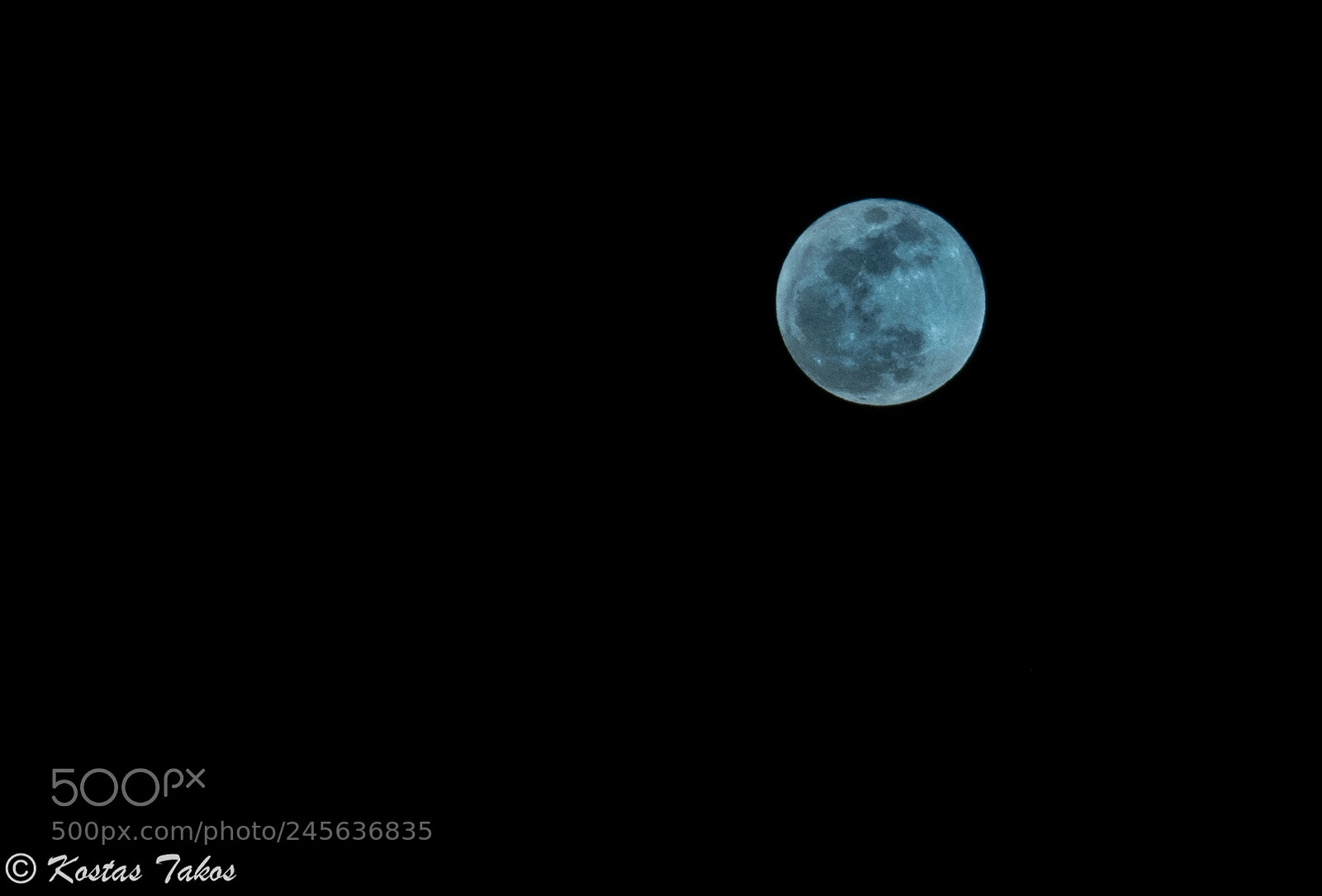 Nikon D5200 sample photo. Βlue moon. photography