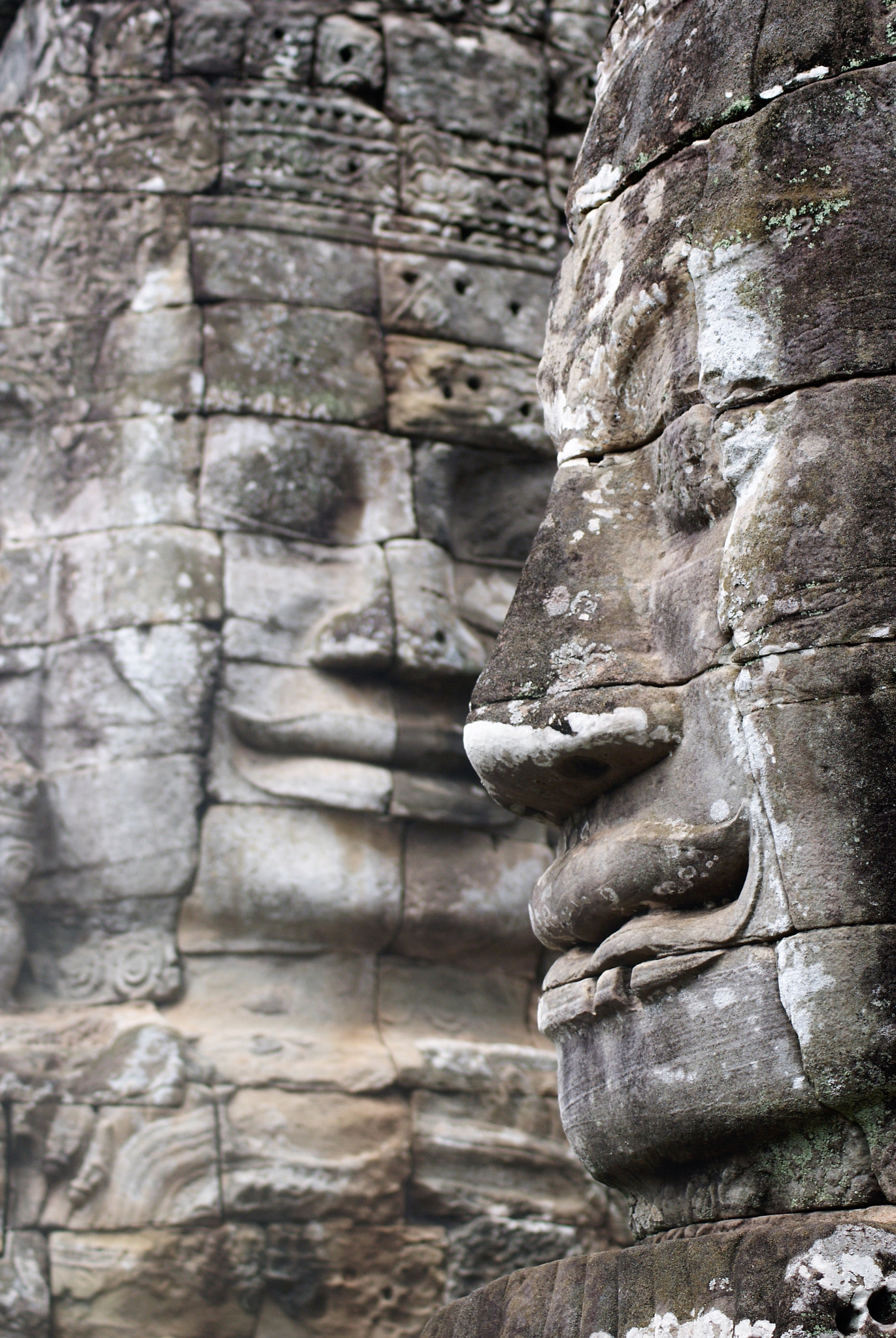 Sony Alpha DSLR-A200 sample photo. Bayon temple. cambodia photography