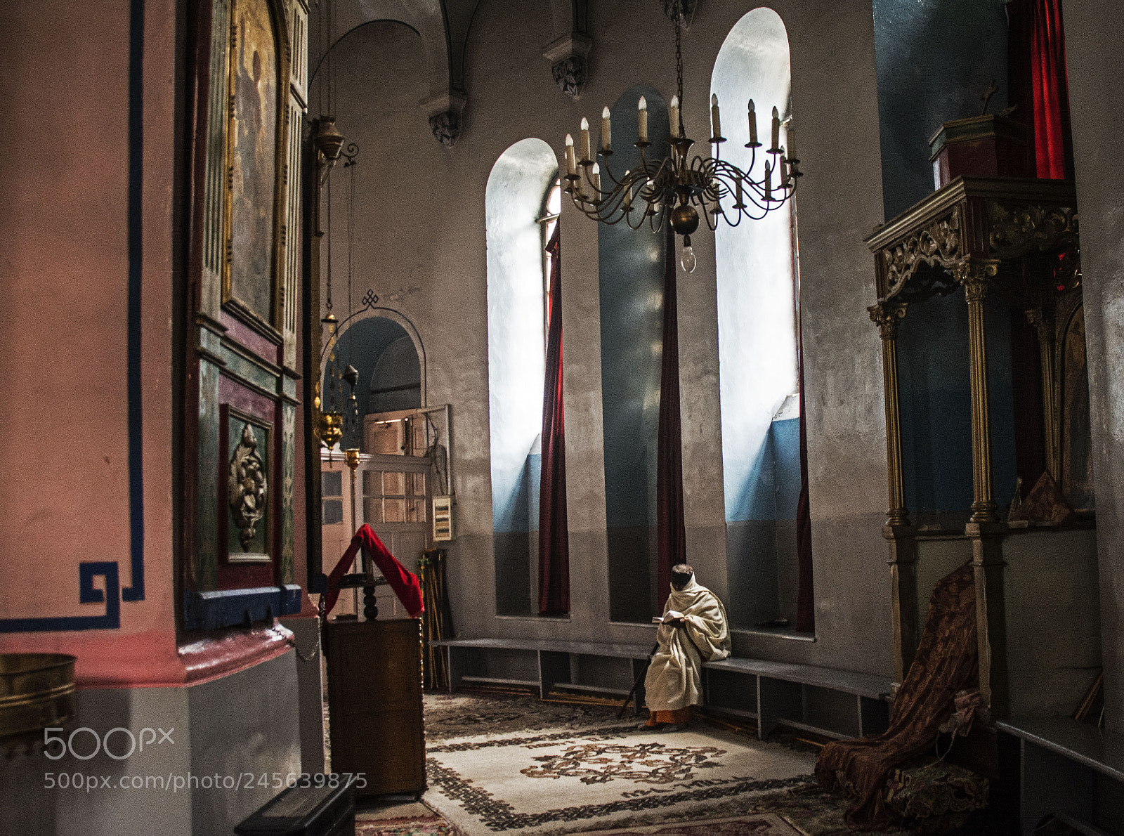 Nikon D7100 sample photo. The etiopian monk color photography