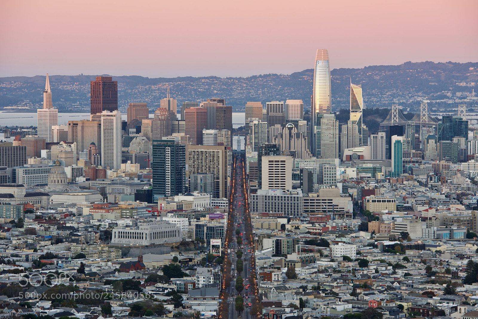 Nikon D810 sample photo. Market street sunset photography