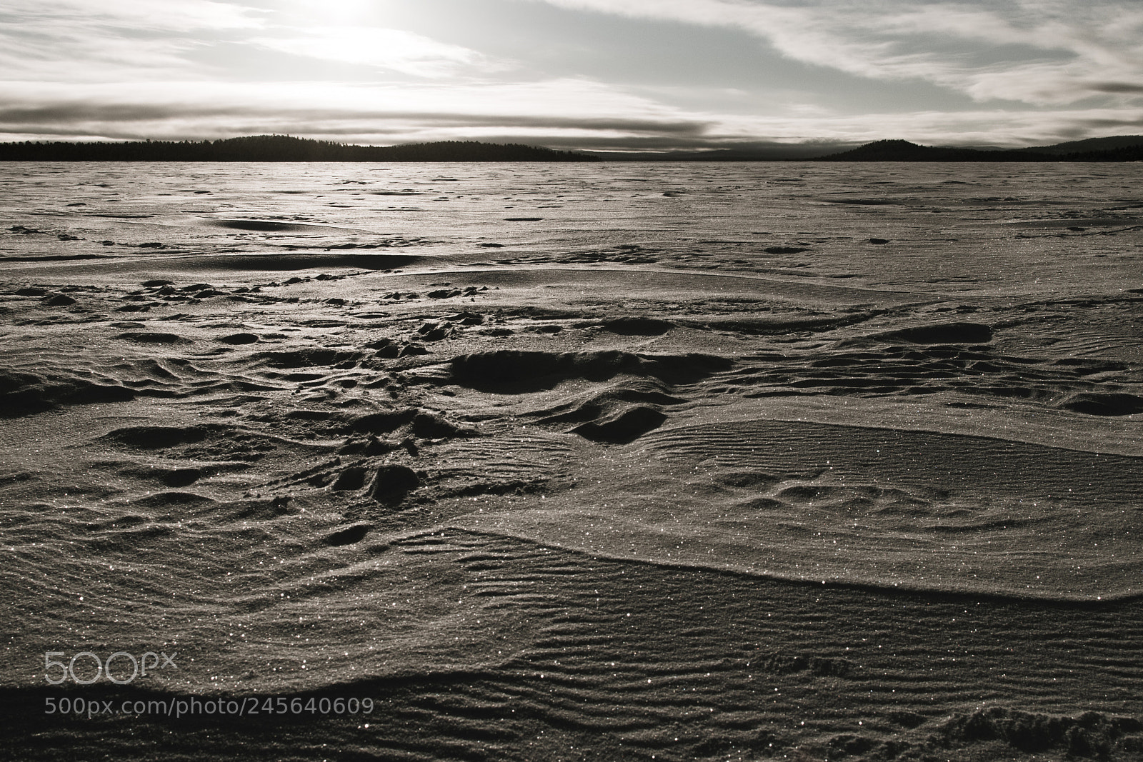 Nikon D5500 sample photo. Frozen lake photography