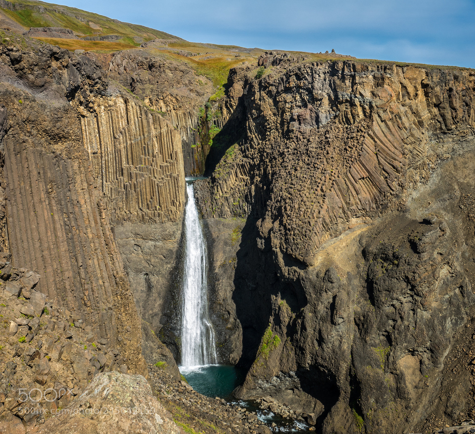 Sony Cyber-shot DSC-RX10 III sample photo. Litlanesfoss waterfall photography