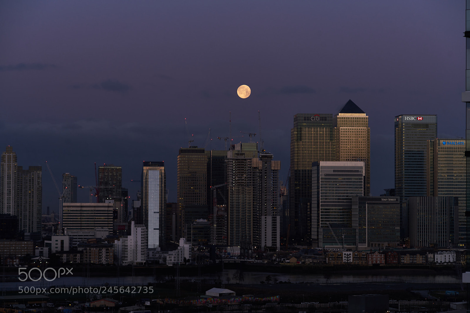 Sony a7R II sample photo. Moon over london photography