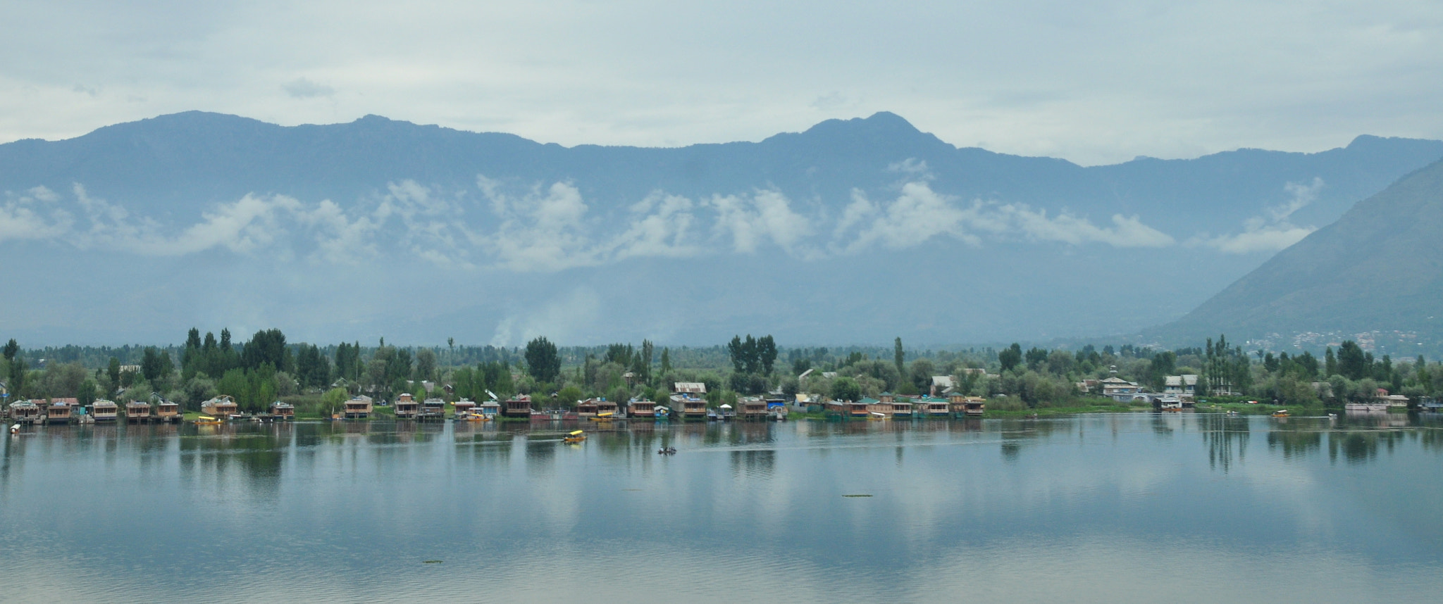 Nikon D90 sample photo. Dal lake panorama photography