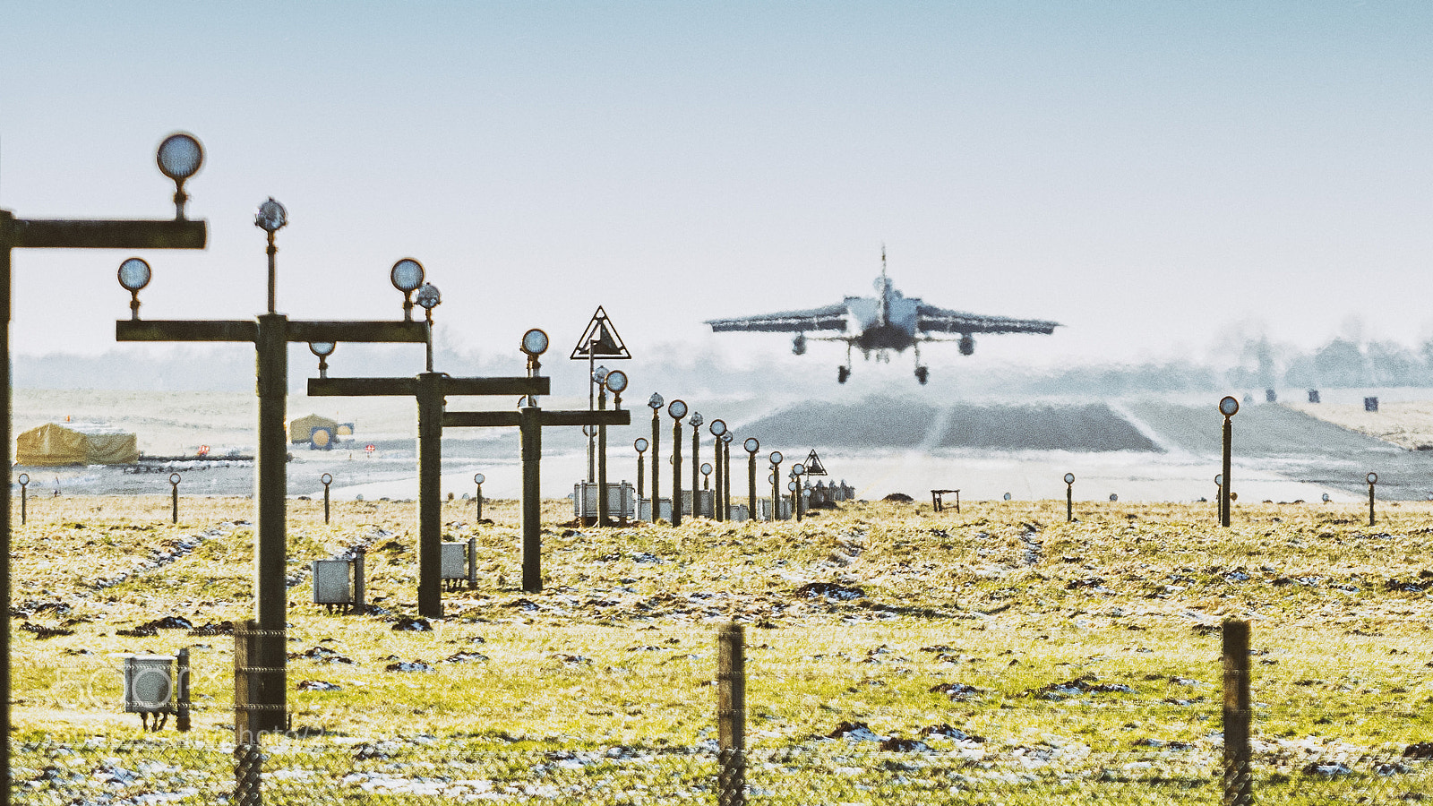 Nikon D850 sample photo. German tornado approaching runway photography