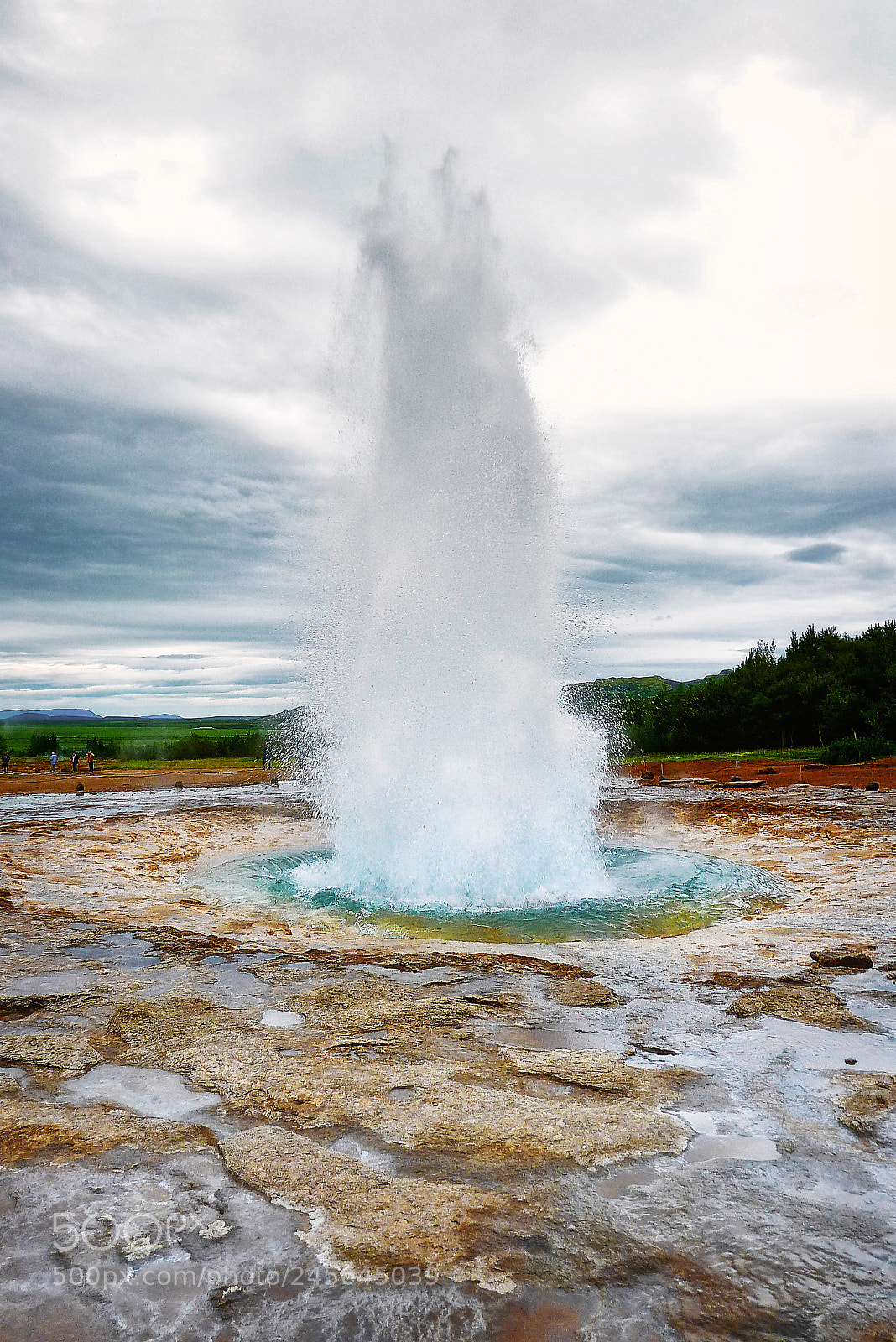 Panasonic Lumix DMC-ZS7 (Lumix DMC-TZ10) sample photo. Strokkur geyser photography