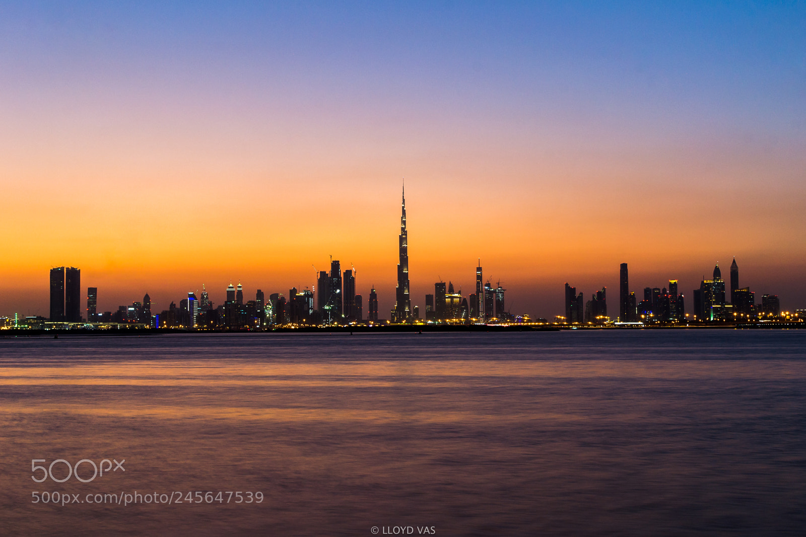 Nikon D3100 sample photo. Dubai cityscape after sunset photography