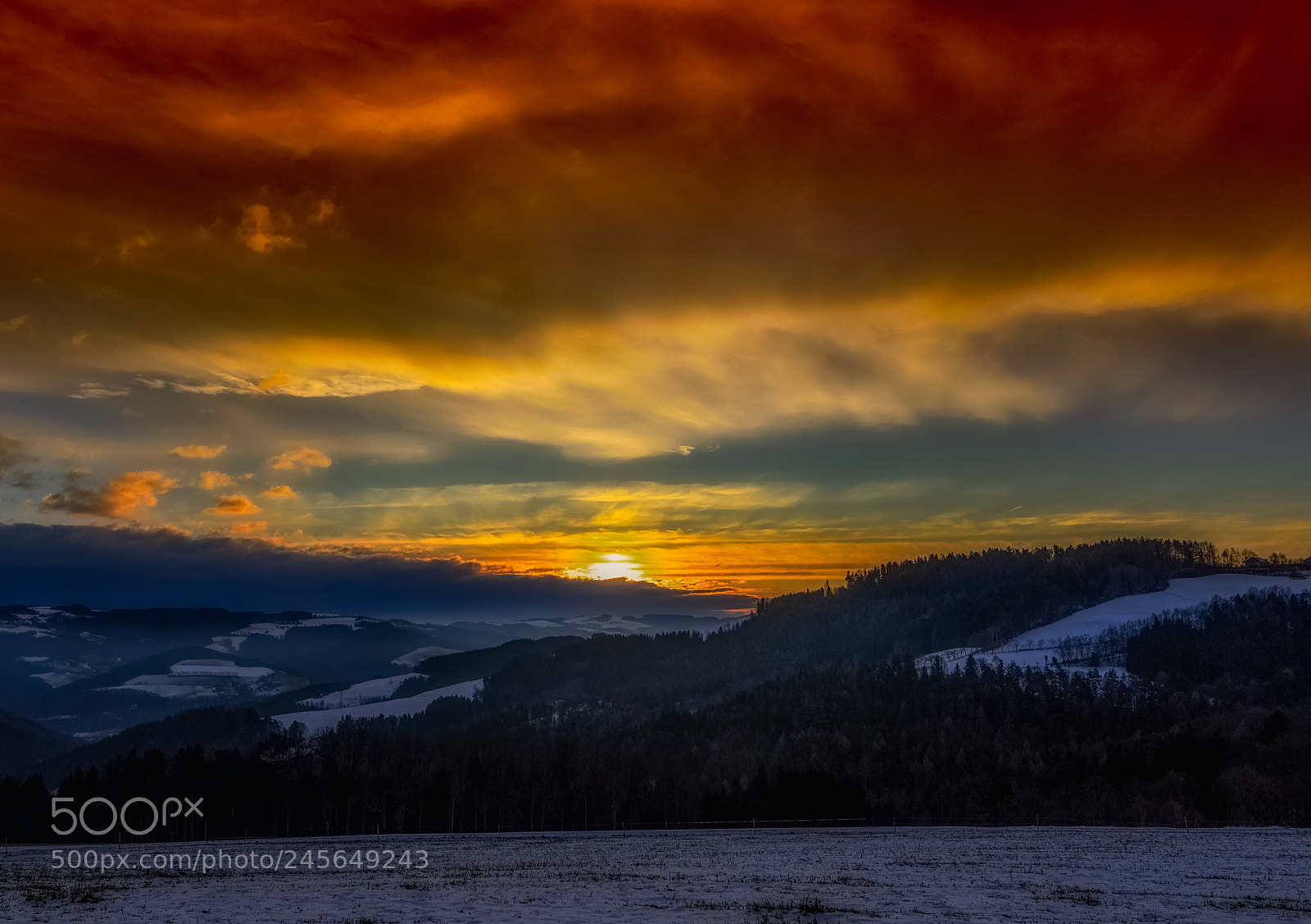 Nikon D810 sample photo. Burning sky photography