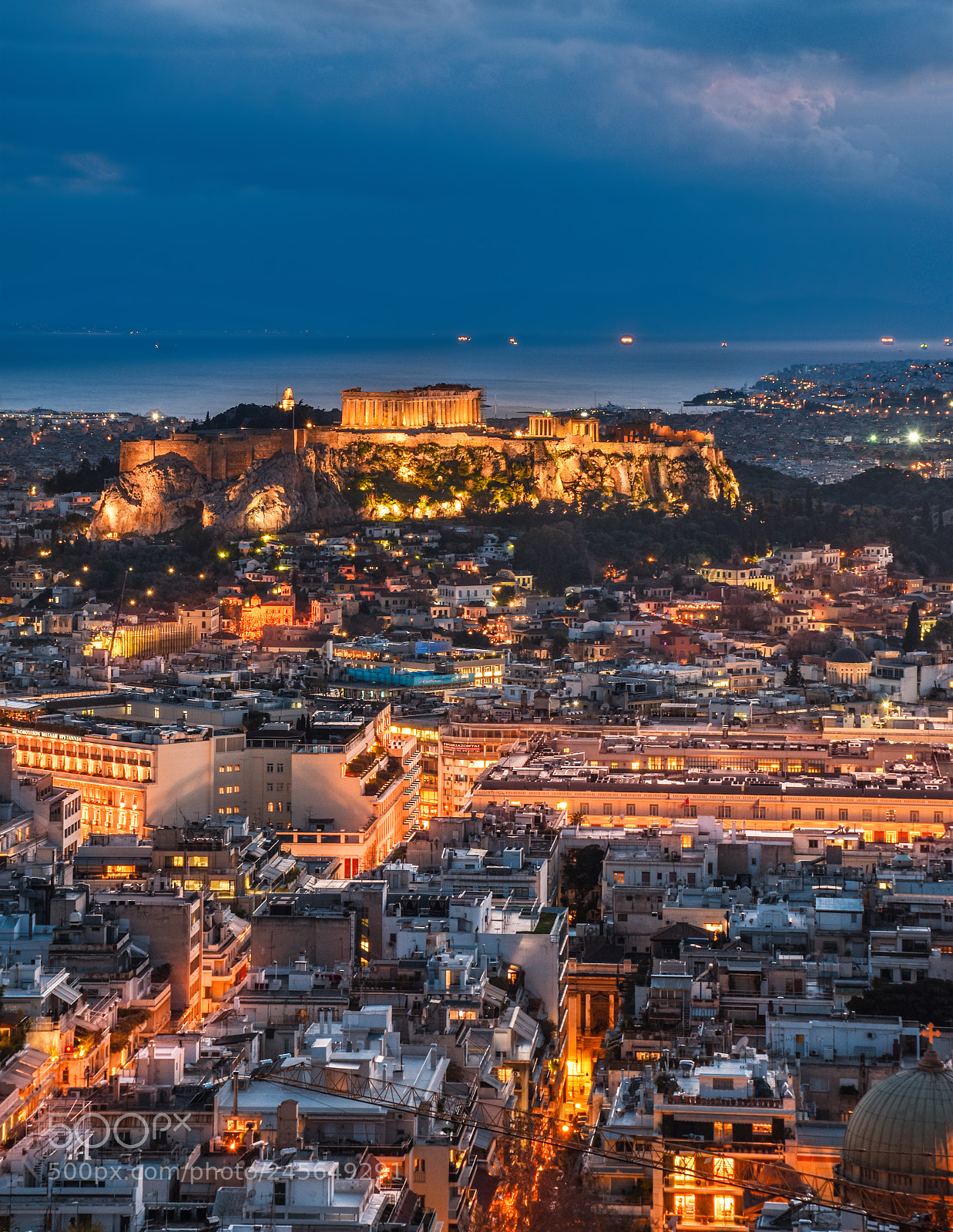 Nikon D5600 sample photo. Athens from lycabettus photography