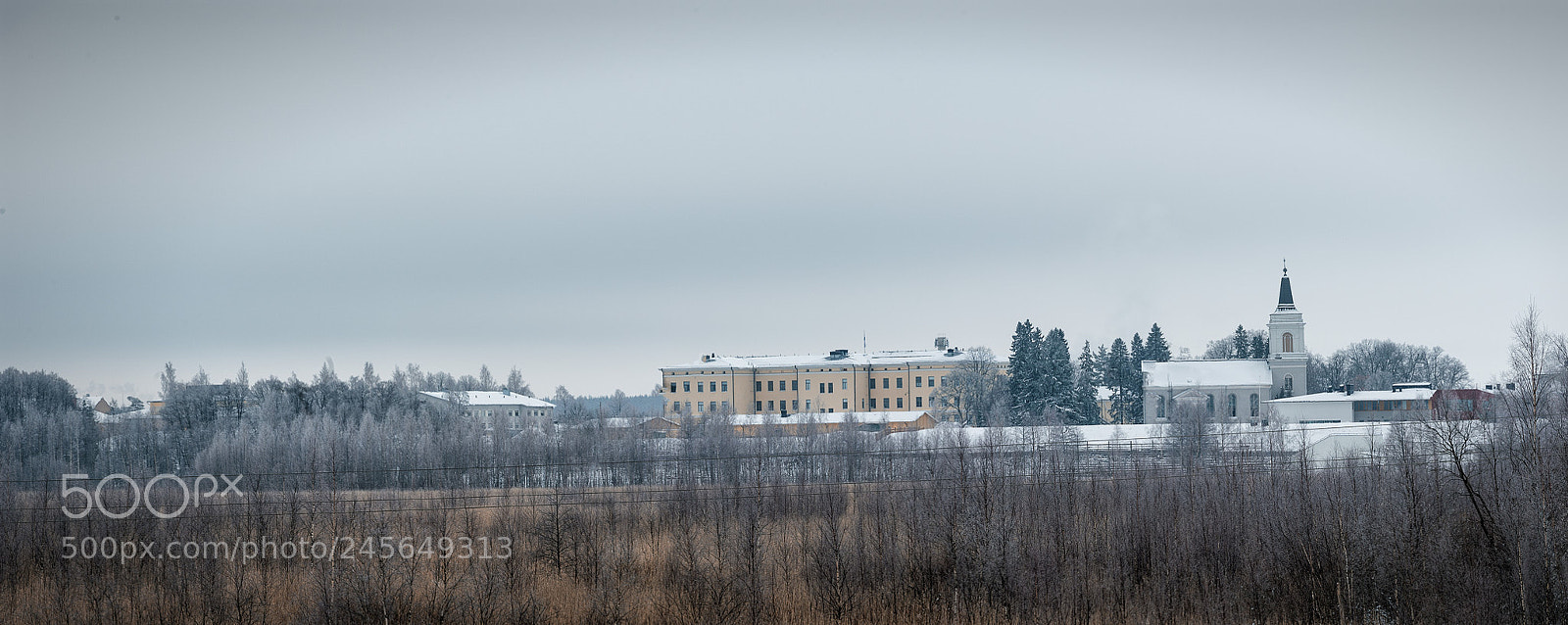 Nikon Df sample photo. Winter town photography