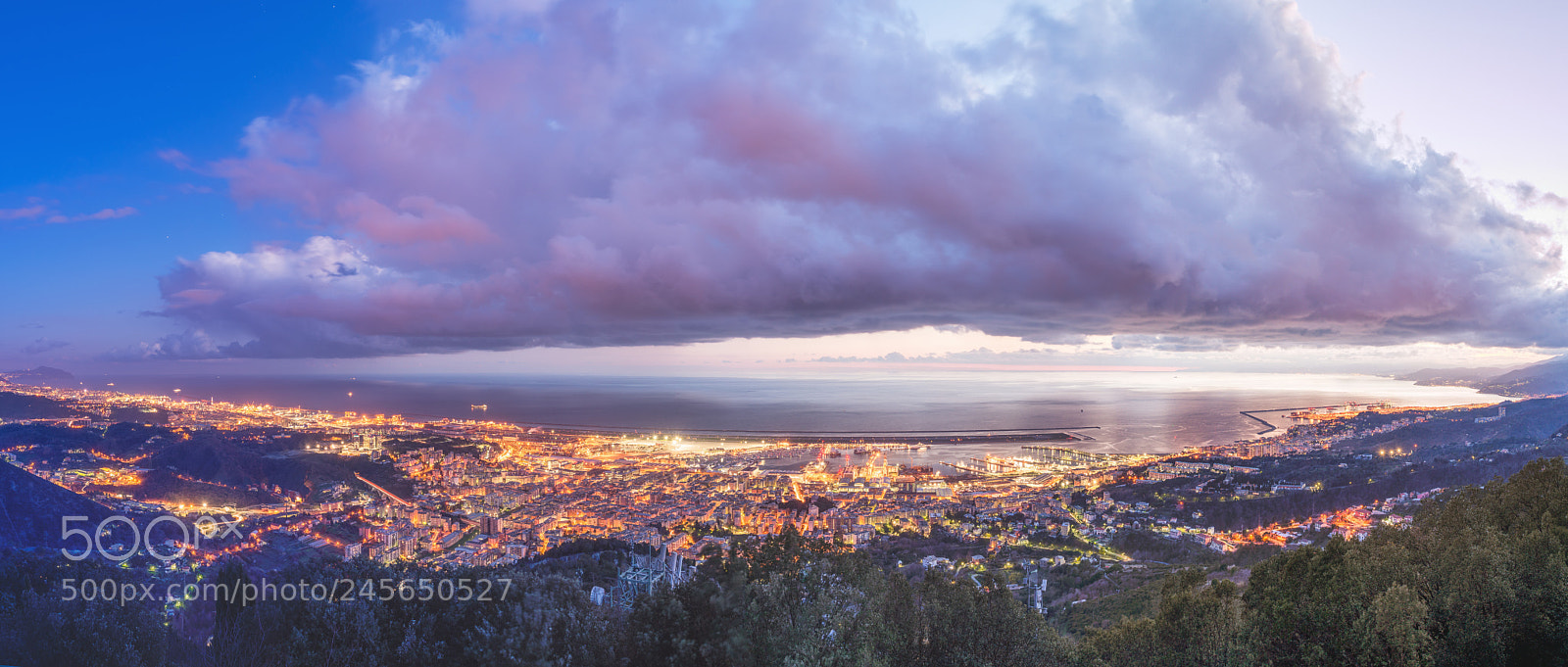 Nikon D610 sample photo. Genoa view from madonna photography