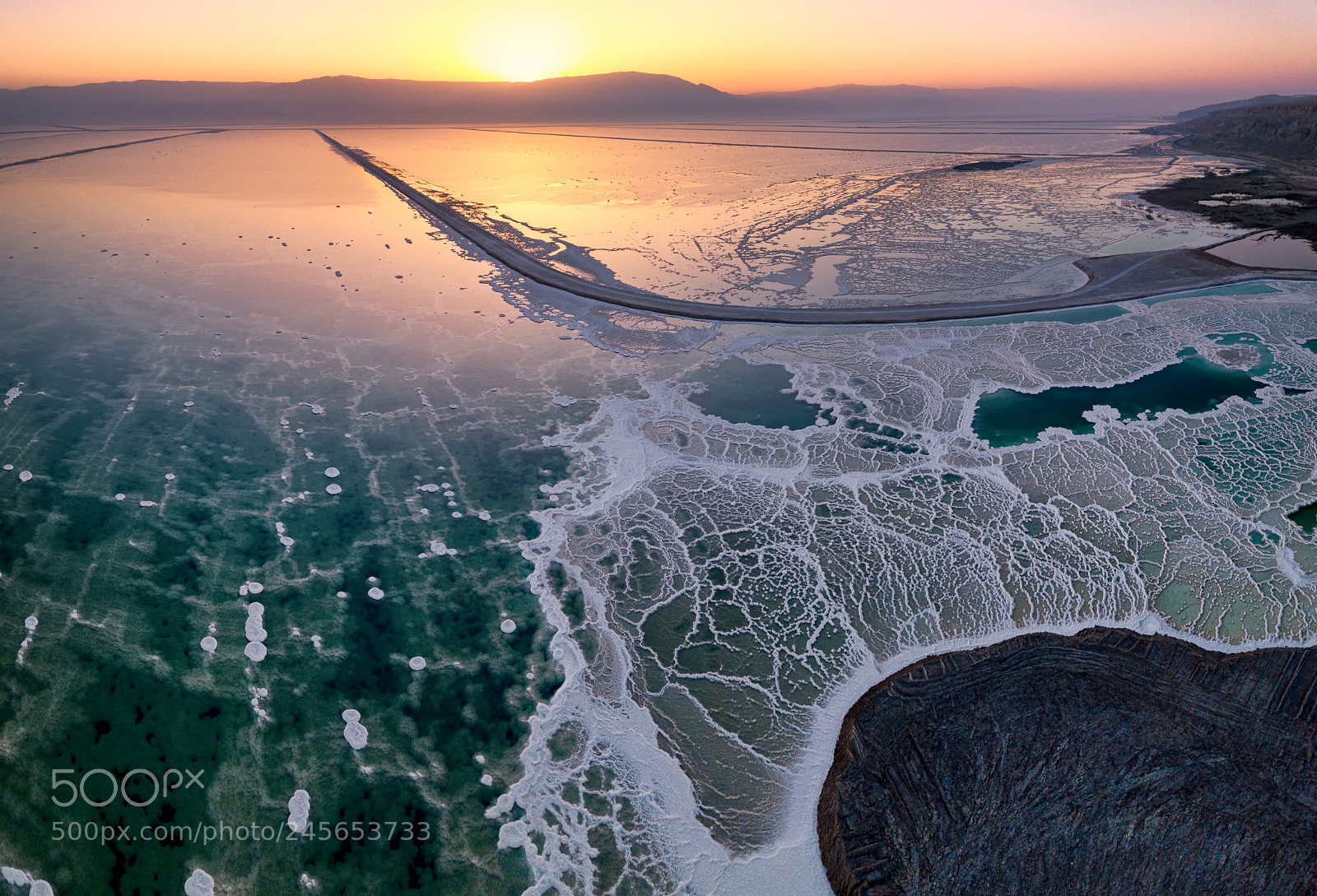 DJI FC220 sample photo. Dead sea panorama photography