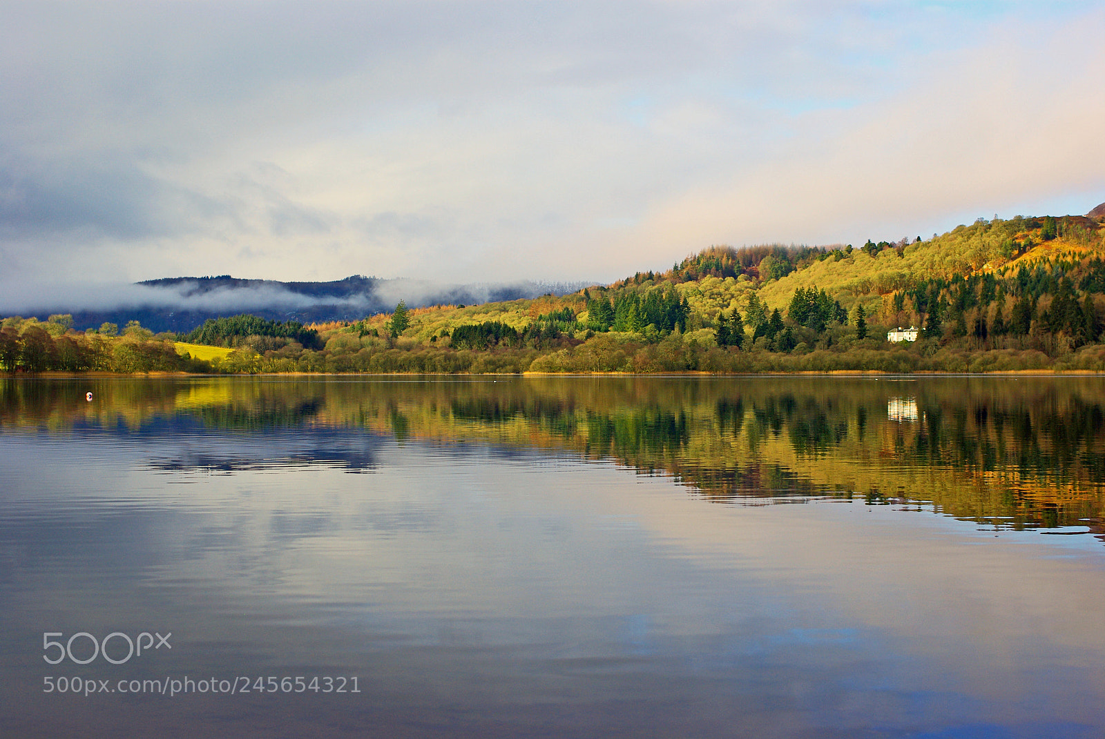 Pentax K200D sample photo. Butterstone loch photography