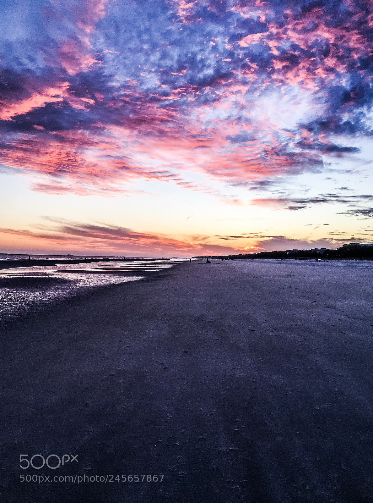 Apple iPhone 6s sample photo. Colorful beach sunset photography