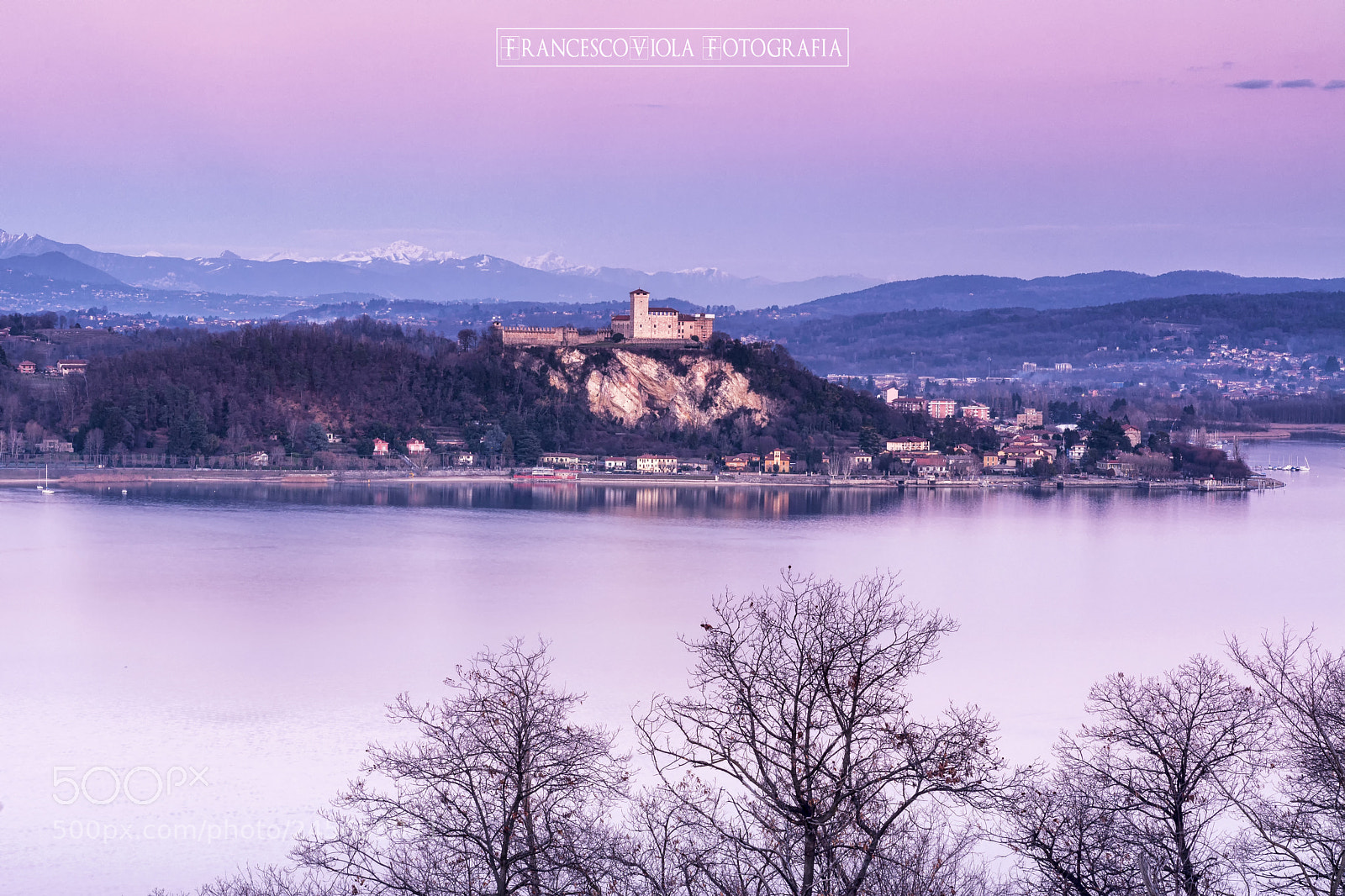 Nikon D7100 sample photo. Sunset on lake maggiore photography