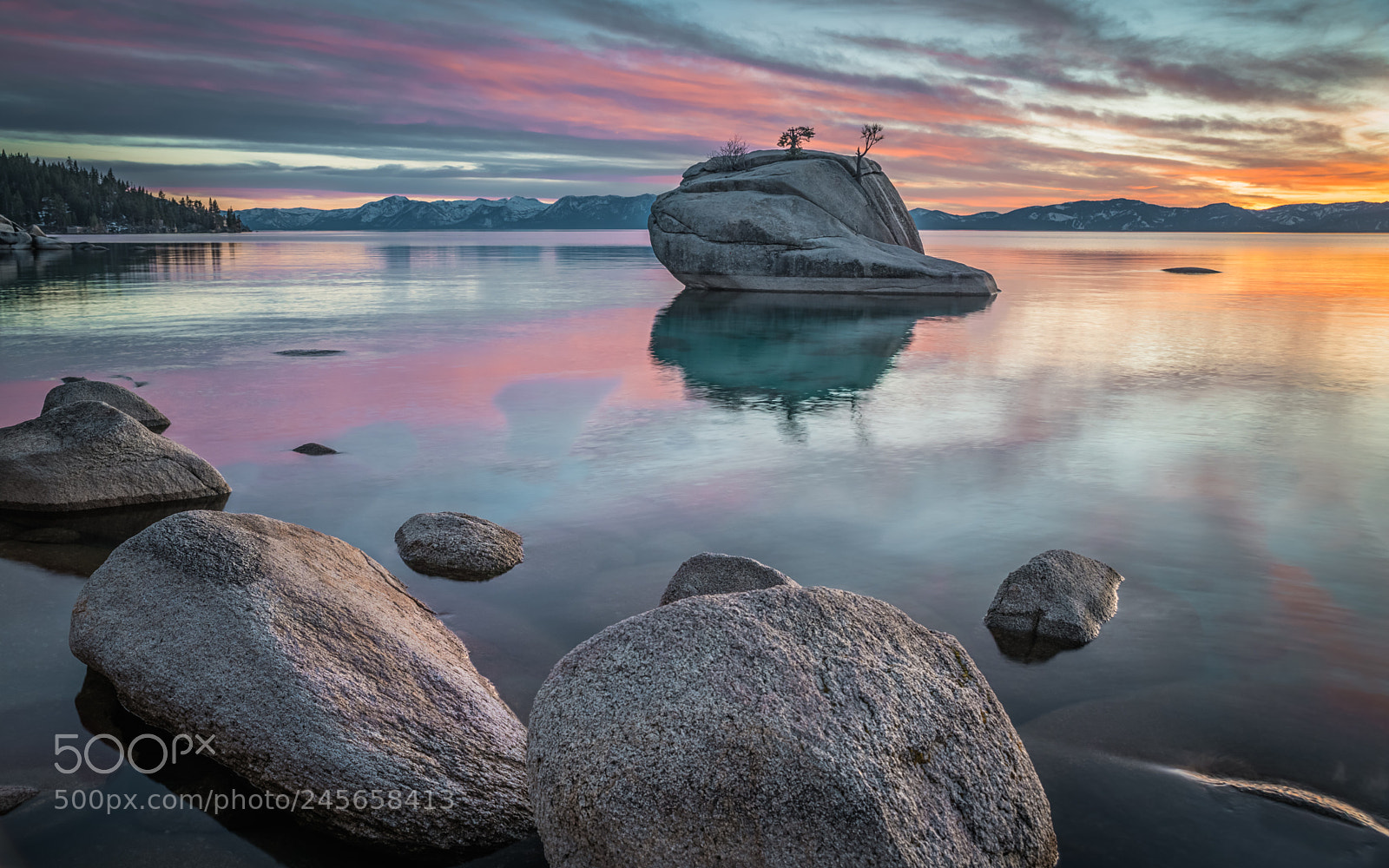 Nikon D850 sample photo. Bonsai rock sunset photography