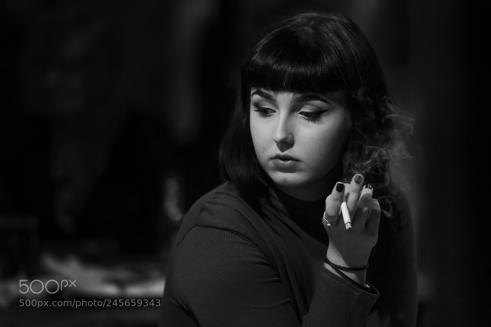 Nikon D810 sample photo. The girl in black photography