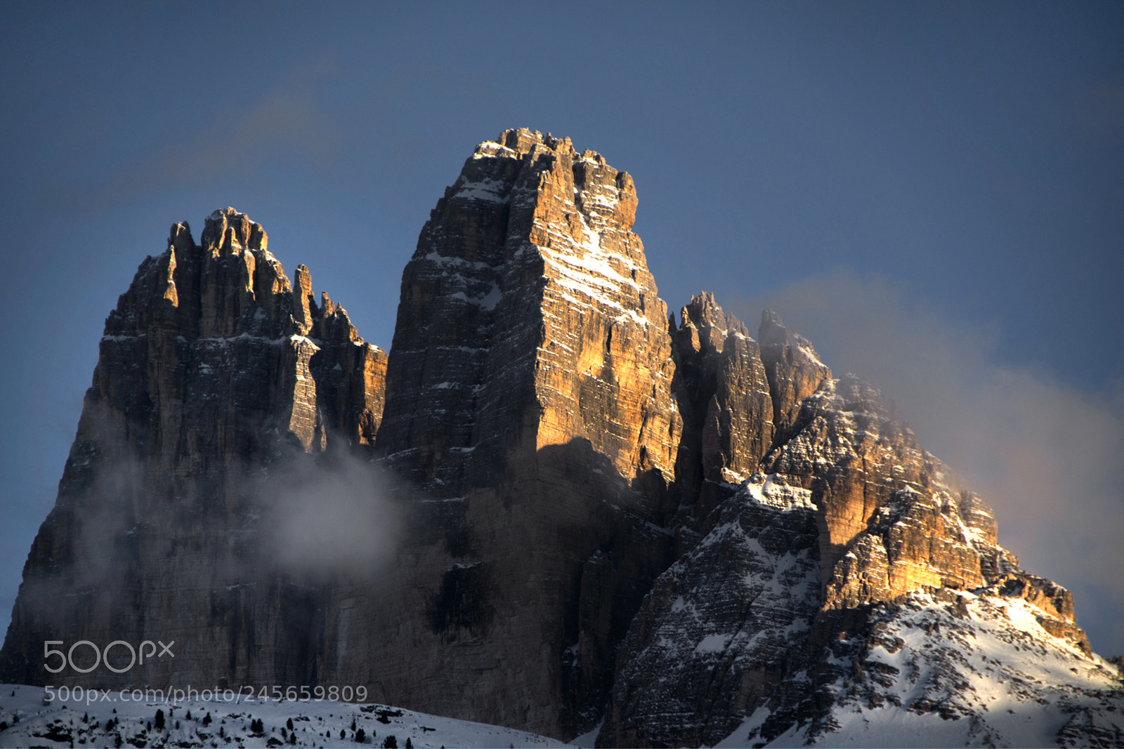 Nikon D7100 sample photo. Tre cime at sunset photography