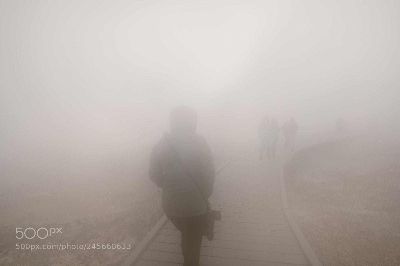 Fujifilm X-T2 sample photo. Grand prismatic spring fog photography