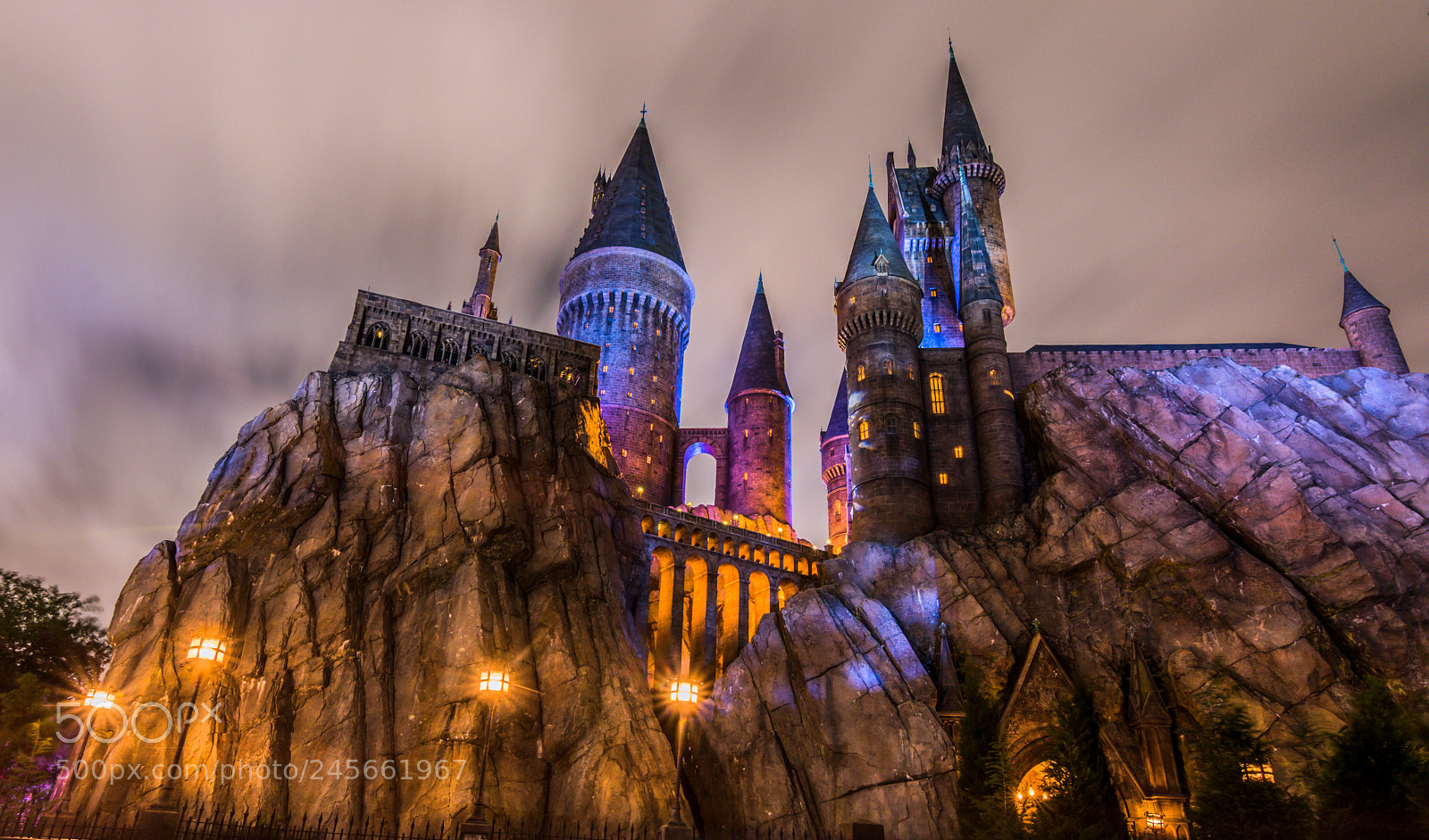 Nikon D5500 sample photo. Hogwarts castle in universal photography