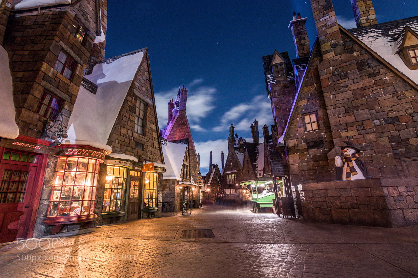 Nikon D5500 sample photo. Hogsmeade in universal islands photography