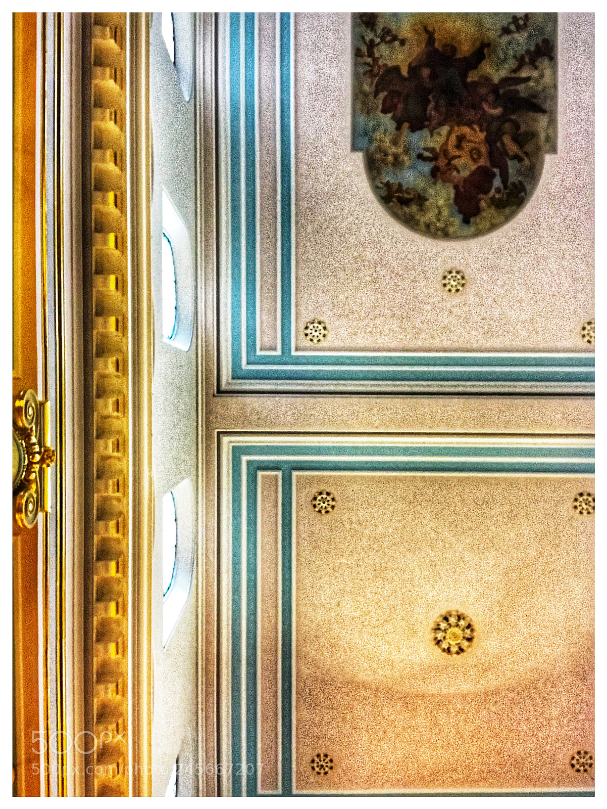 Apple iPhone 7 sample photo. Italian catholic church ceiling photography