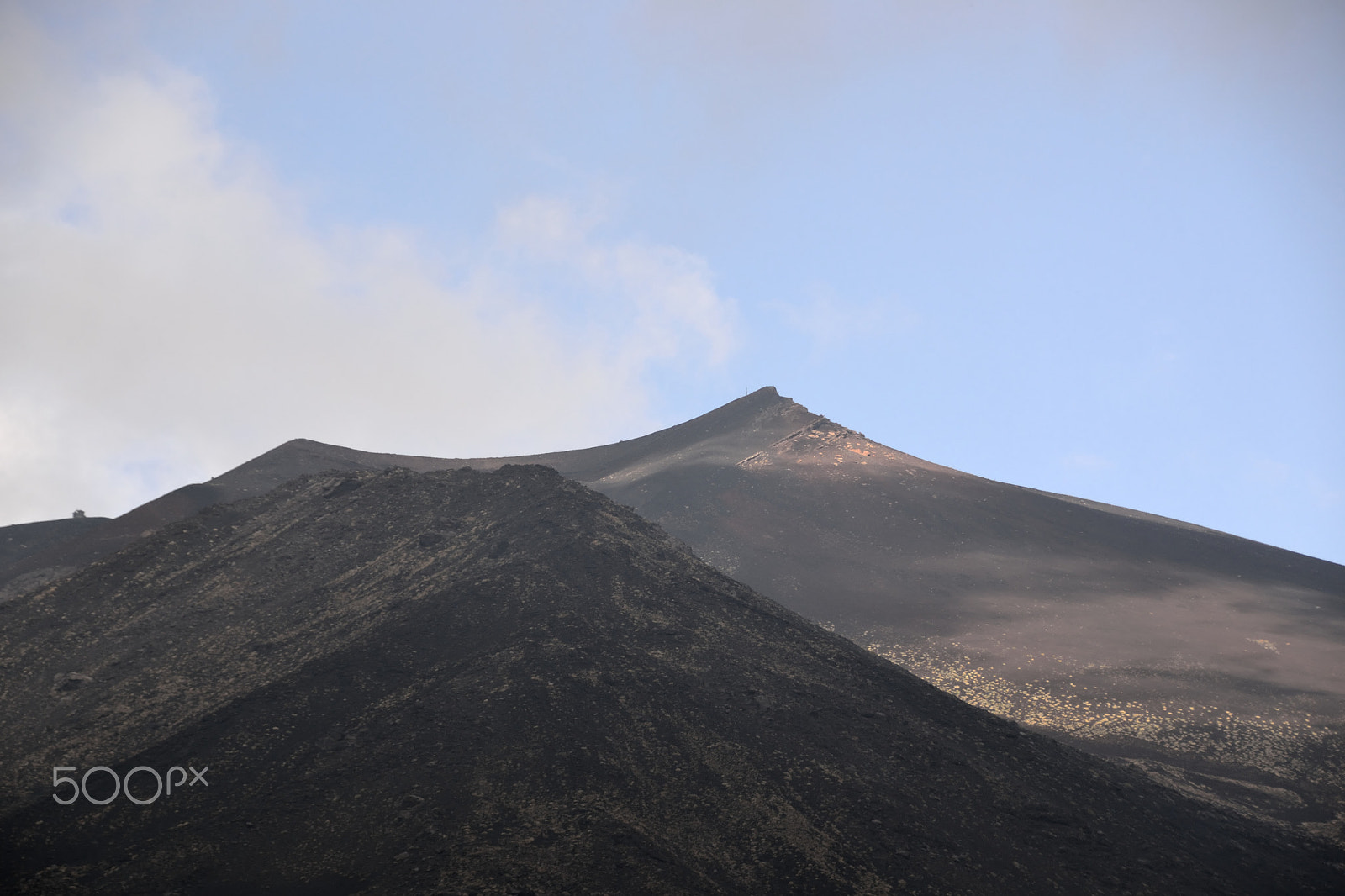 Nikon D3100 sample photo. El cràter de l'etna photography