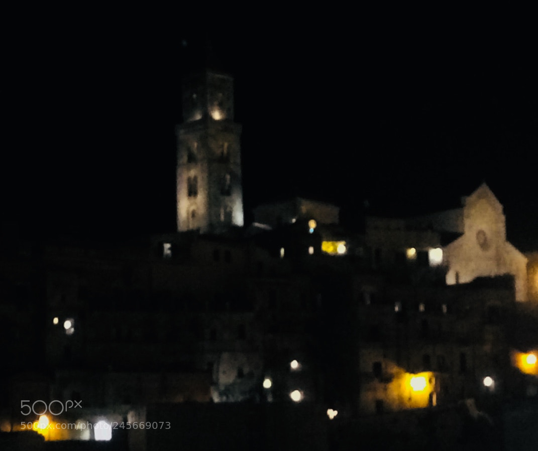 Apple iPhone 5s sample photo. Deep night in matera photography