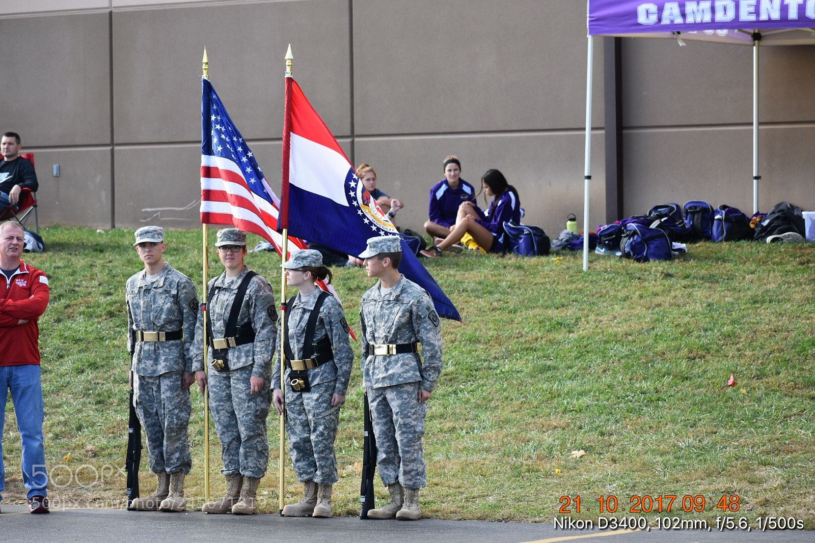 Nikon D3400 sample photo. Color guard photography