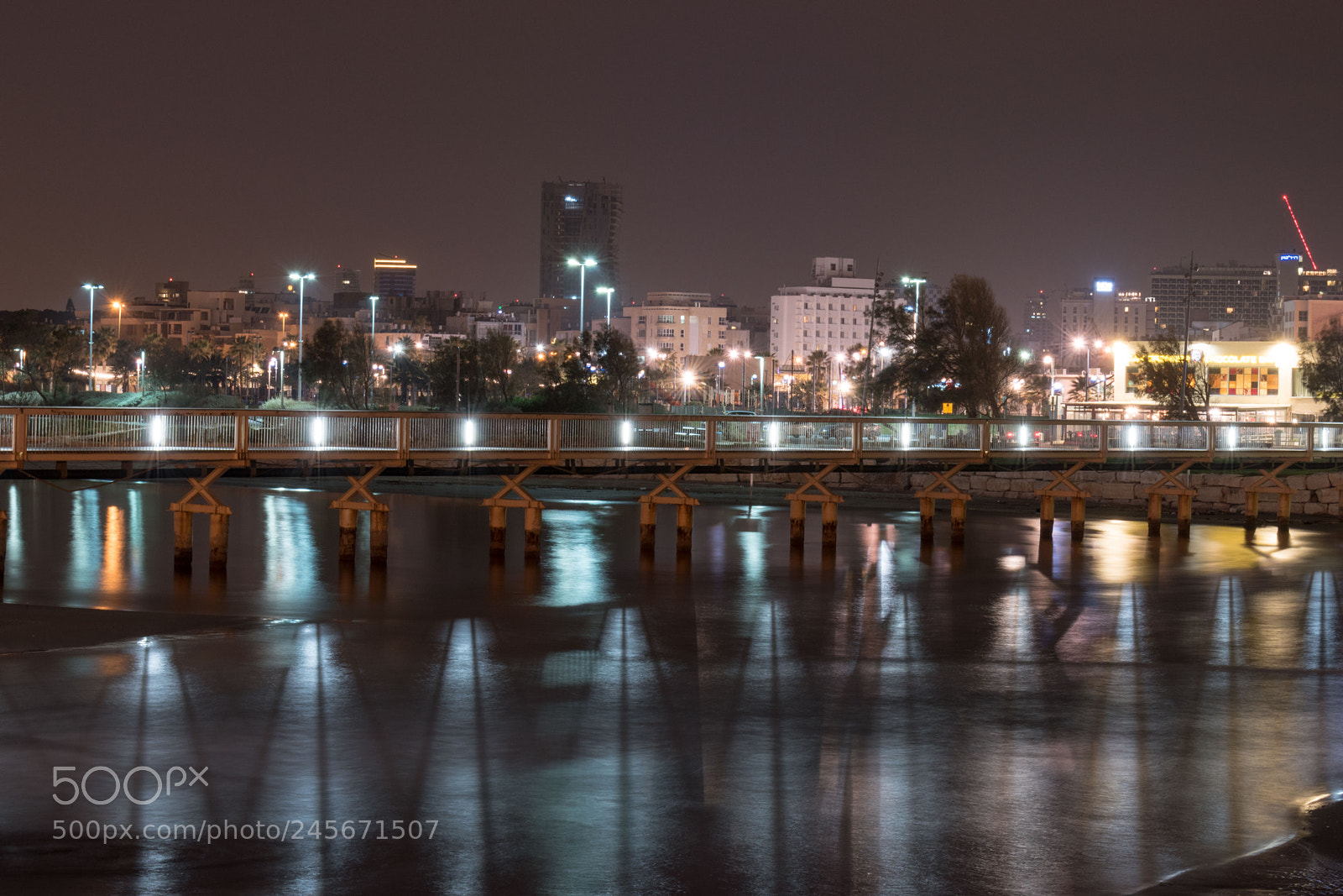Nikon D5600 sample photo. Tel aviv pier bridge photography