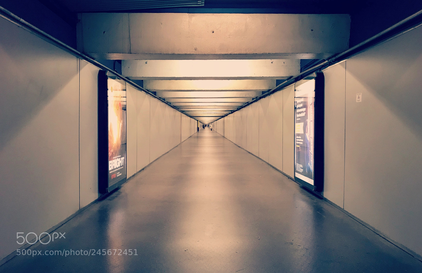 Apple iPhone 7 sample photo. Boxed - metro station photography