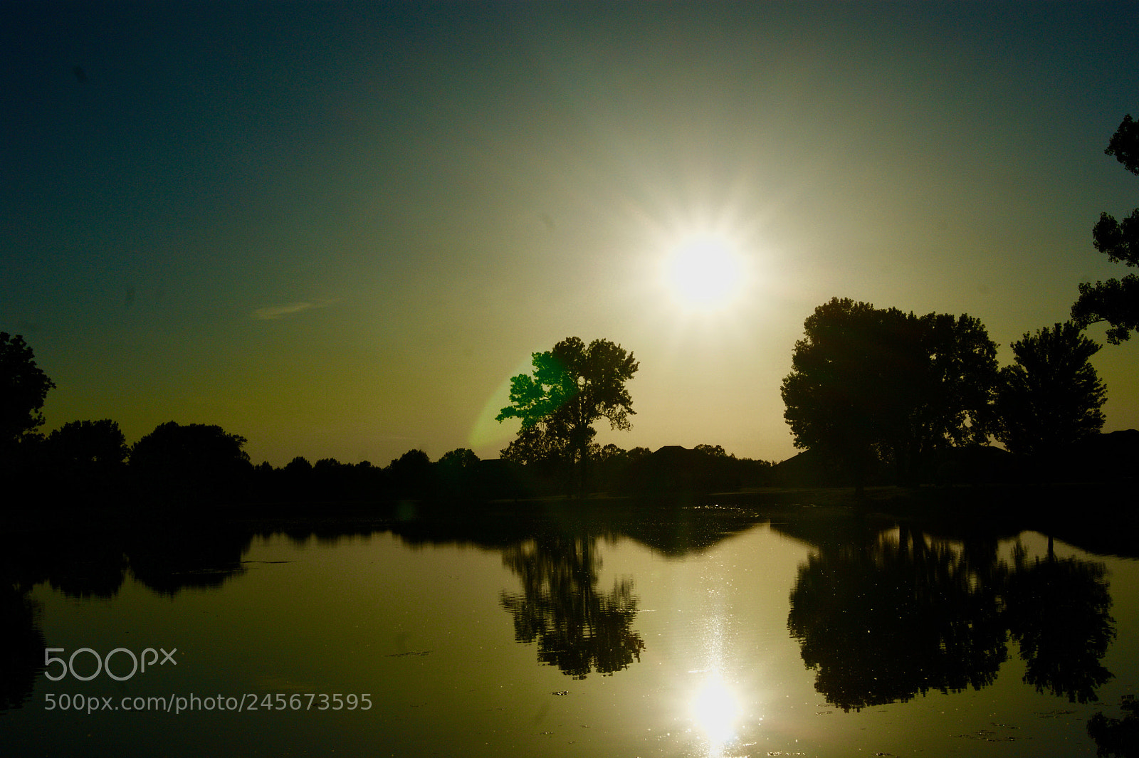 Sony Alpha DSLR-A390 sample photo. Sunset at the lake photography