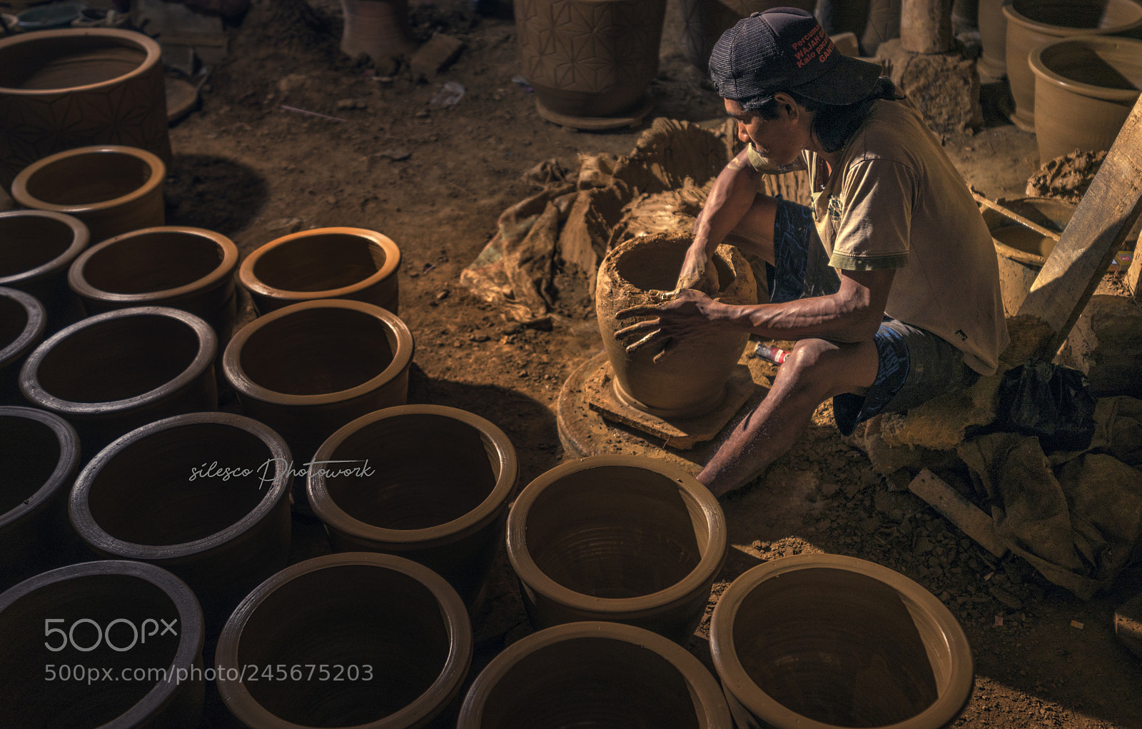 Sony a7 II sample photo. Ceramic man photography