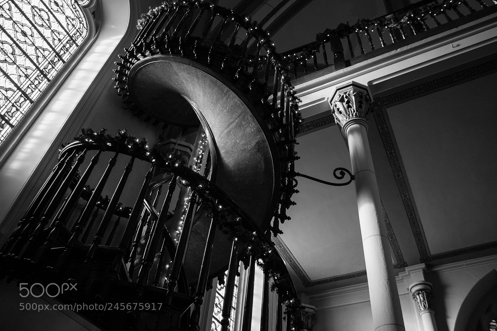 Canon EOS 1100D (EOS Rebel T3 / EOS Kiss X50) sample photo. Helix-shaped spiral staircase photography