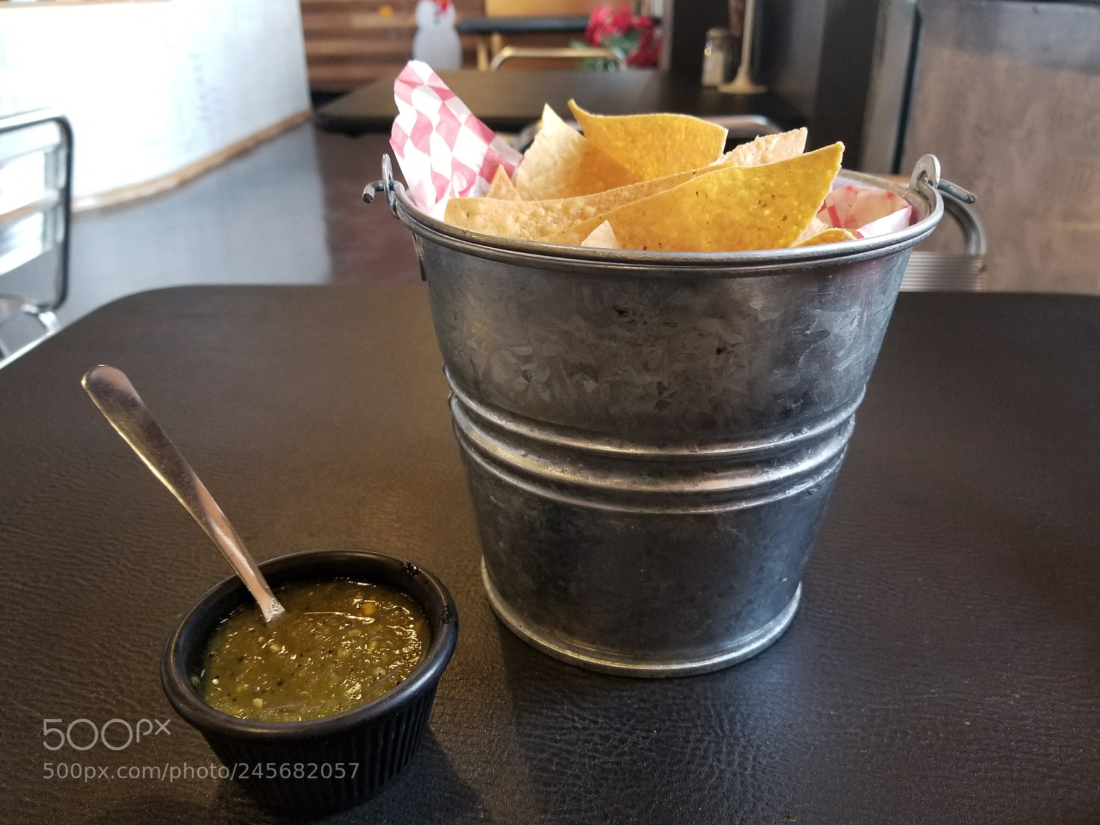 Samsung Galaxy S8 sample photo. Bucket full of chips photography
