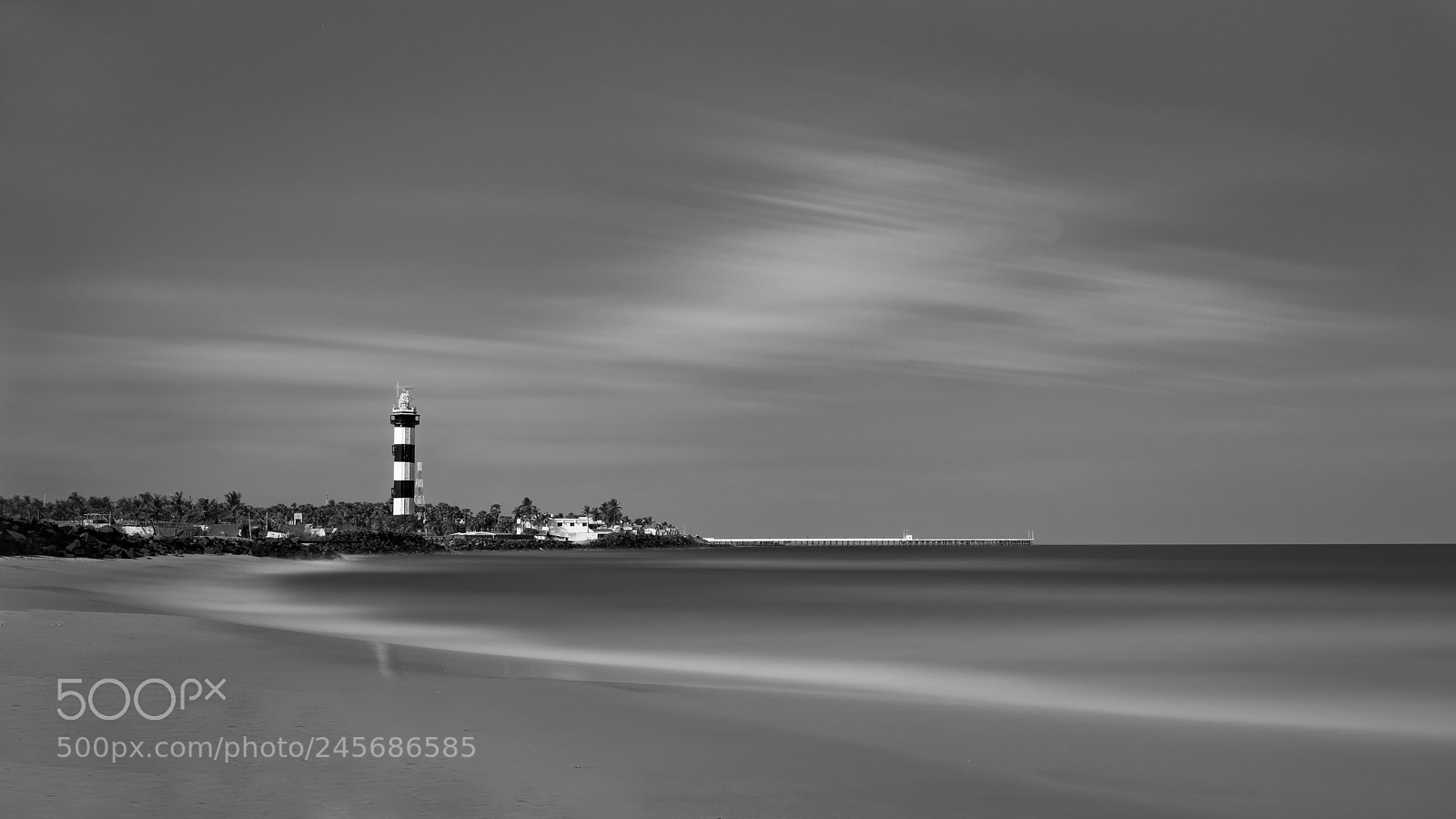 Sony a7R III sample photo. Lighthouse in puducherry photography