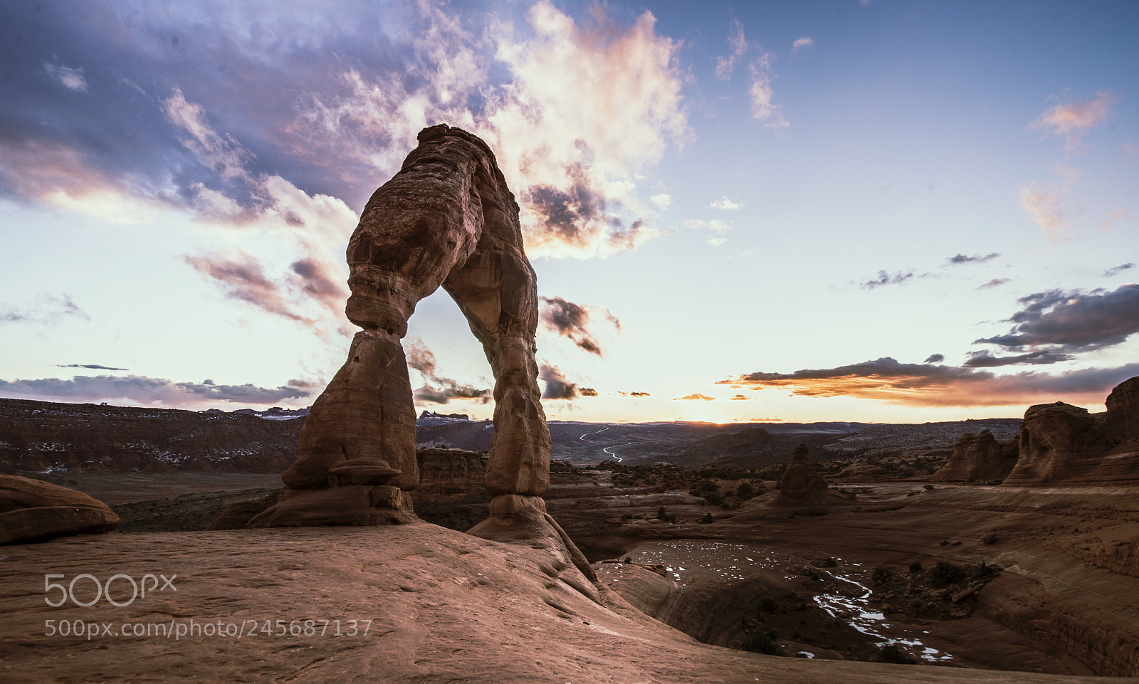 Nikon D600 sample photo. Delicate arch sunset photography